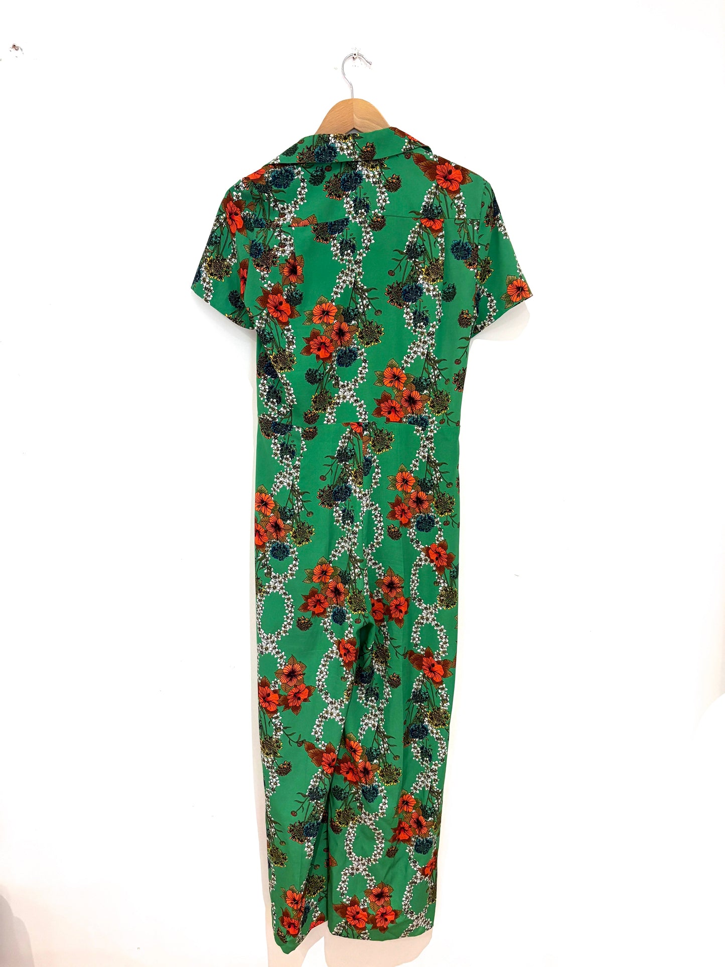 Sandro Floral Print Jumpsuit UK 10