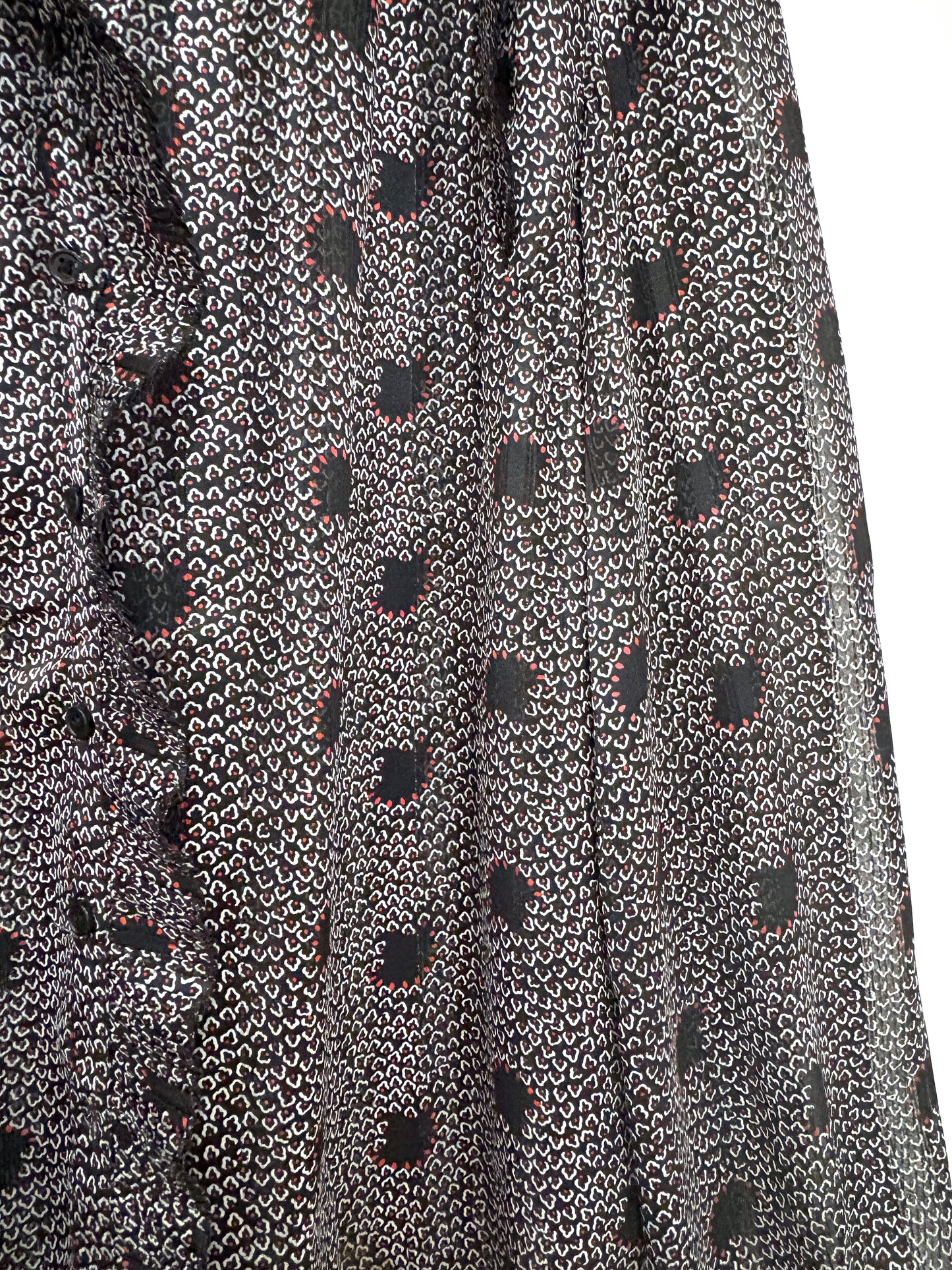 Ba&sh Ruffle Print Blouse M