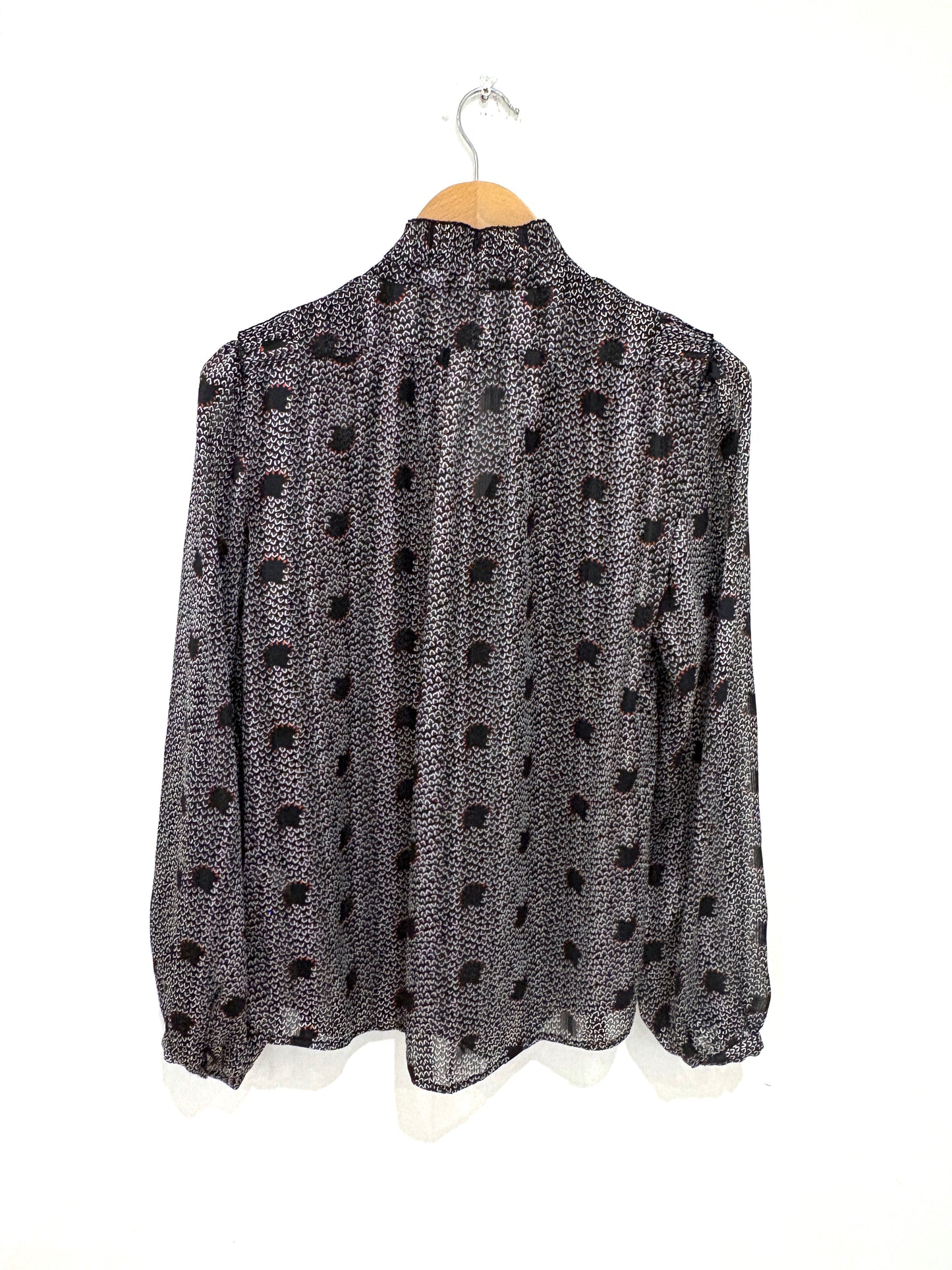 Ba&sh Ruffle Print Blouse M