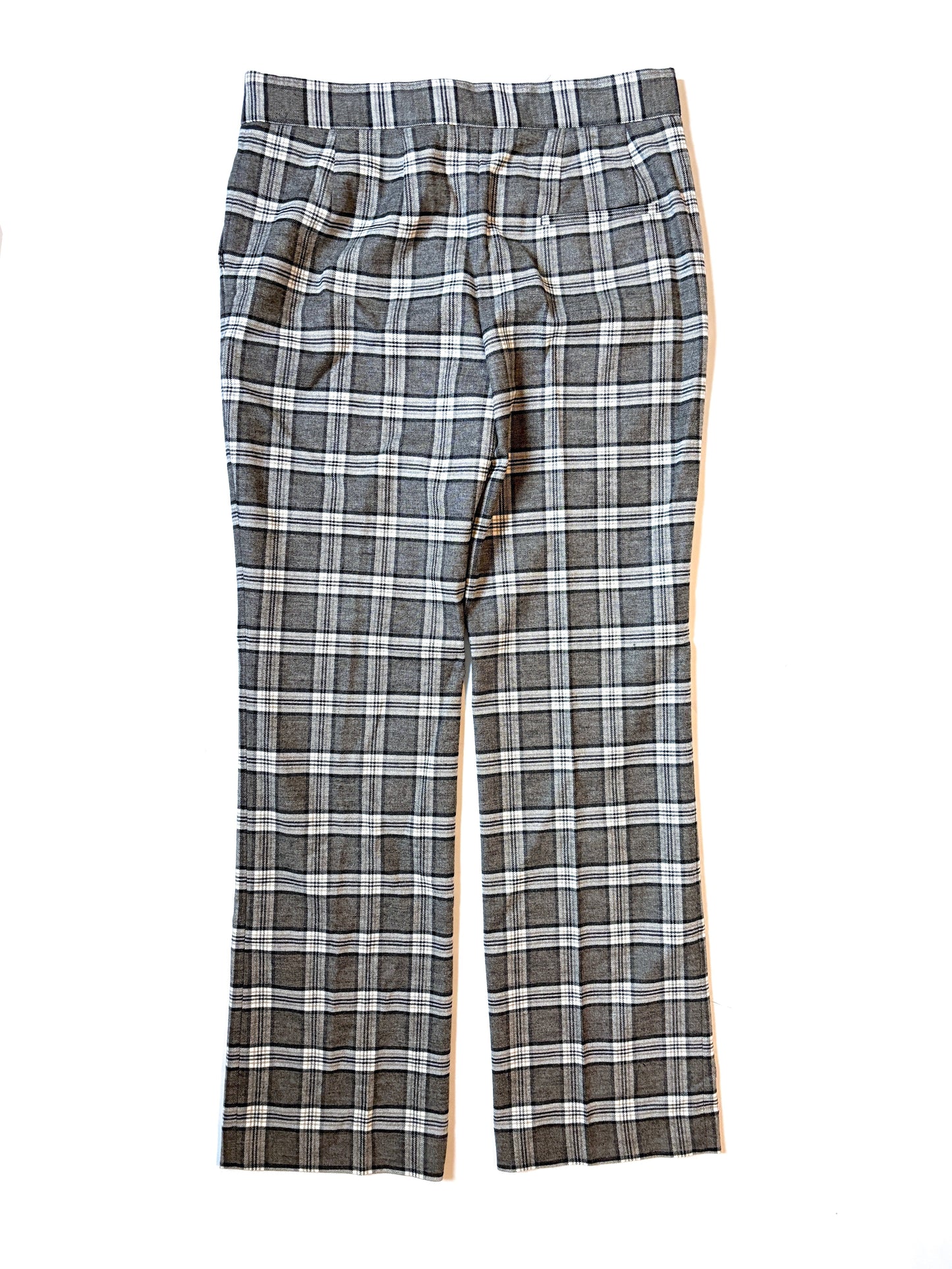 Maje Wool Blend Check Trousers UK 10