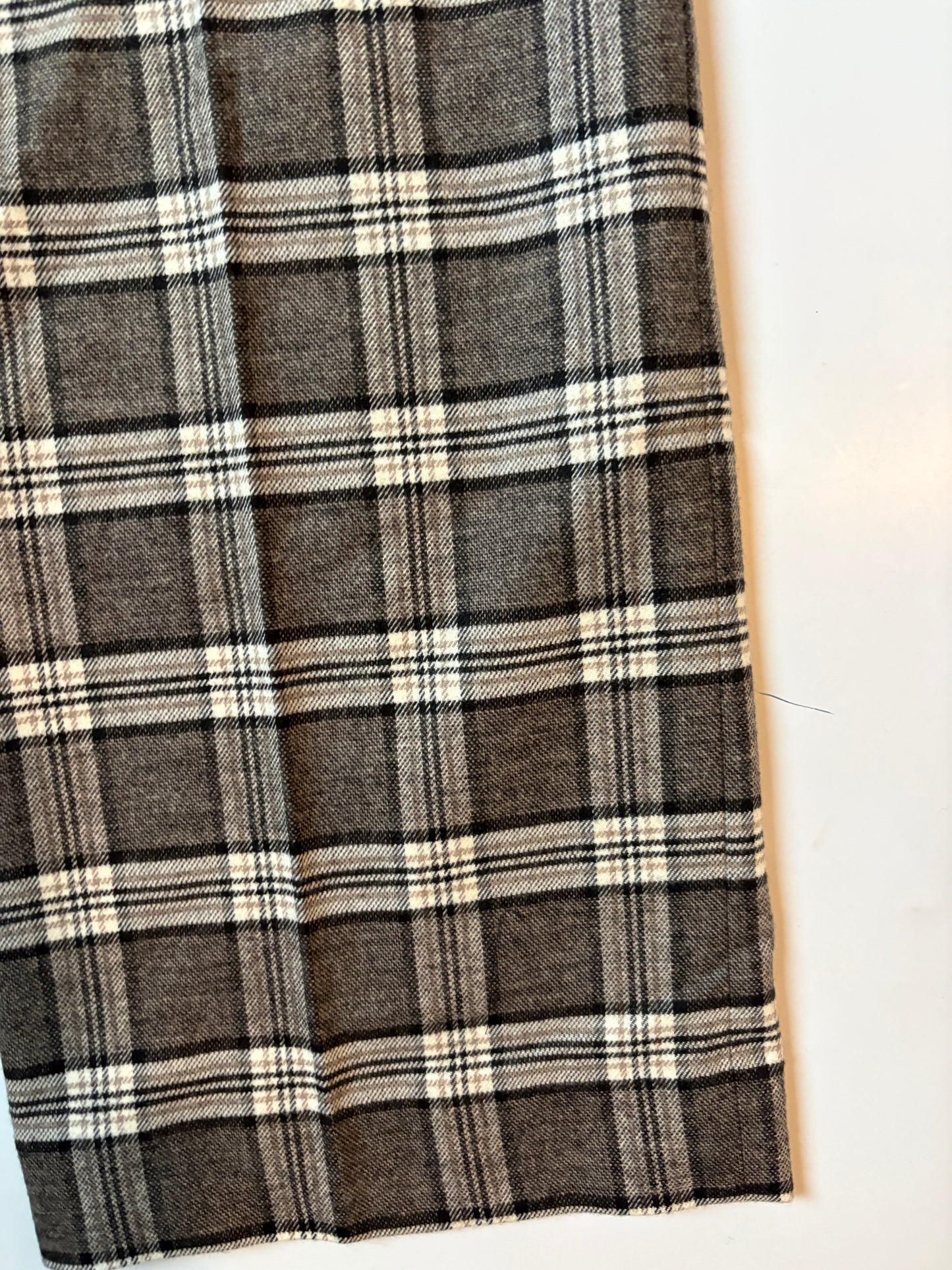 Maje Wool Blend Check Trousers UK 10