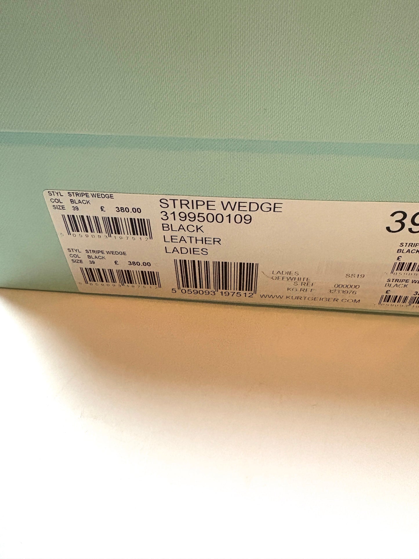 New With Box Off-White Striped Wedges UK 6