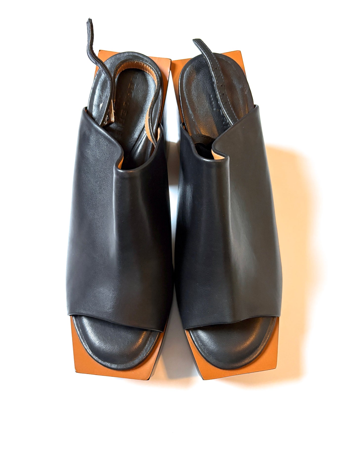 New with Box Clergerie Leather Mules UK 6