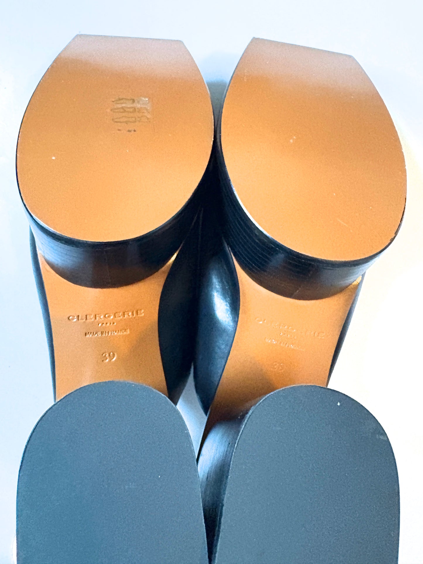 New with Box Clergerie Leather Mules UK 6