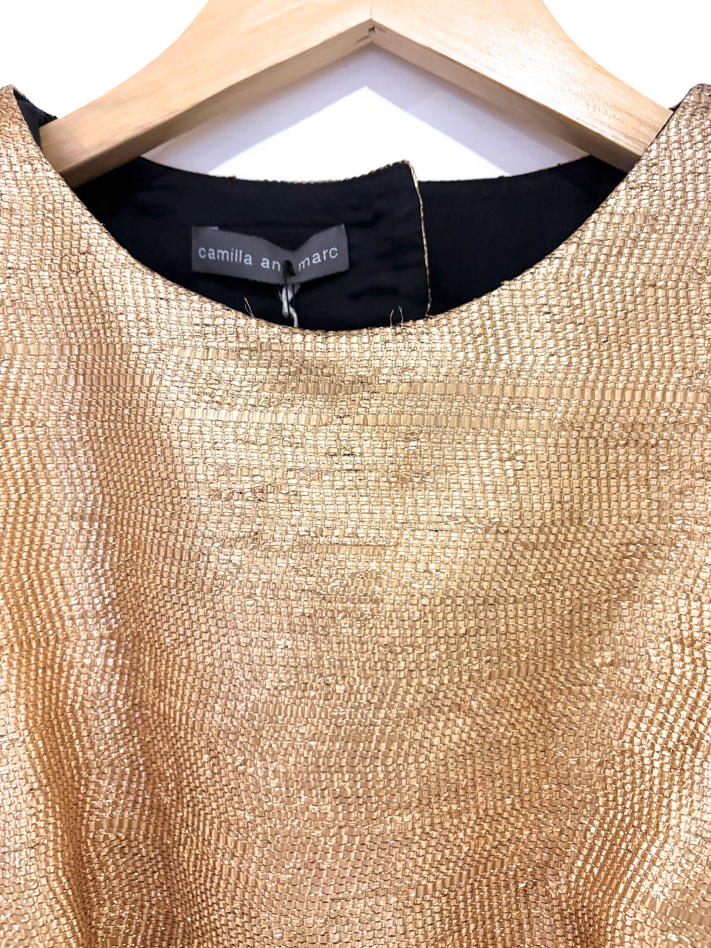 New With Tags Camilla and Marc Gold Dress UK 10
