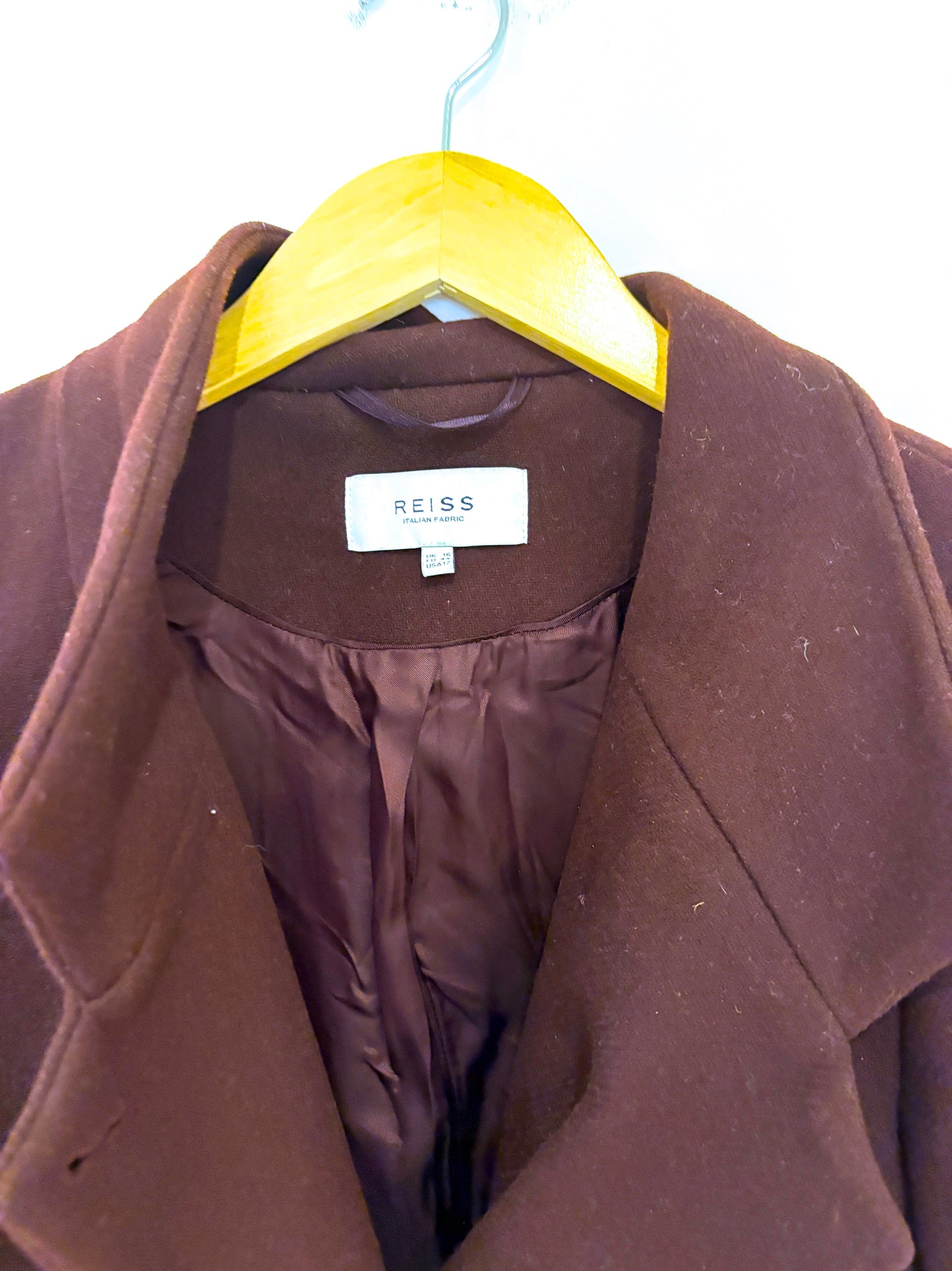 Reiss Marcie Wool Coat UK 16