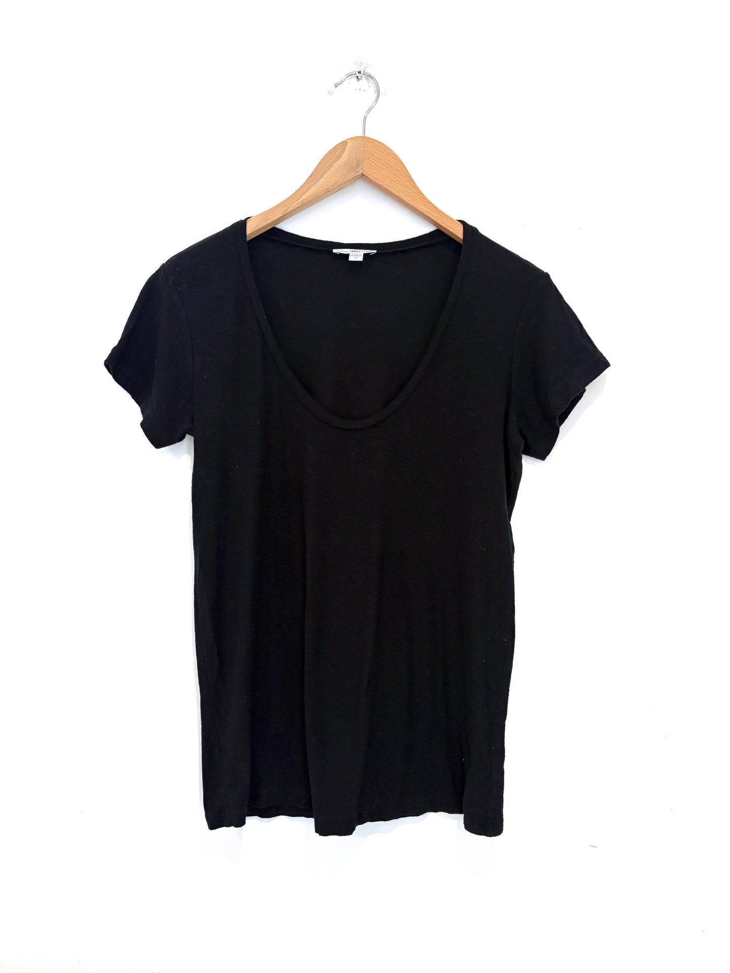 James Perse Jersey Black Tee M