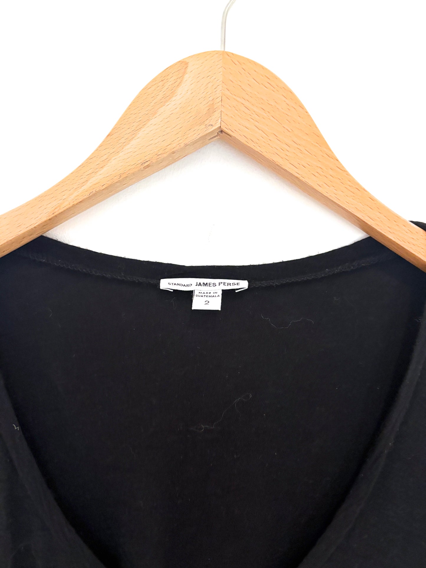 James Perse Jersey Black Tee M