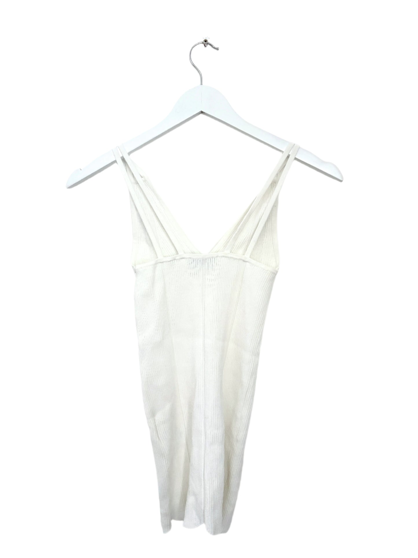 Sandro White Ribbed Tank S