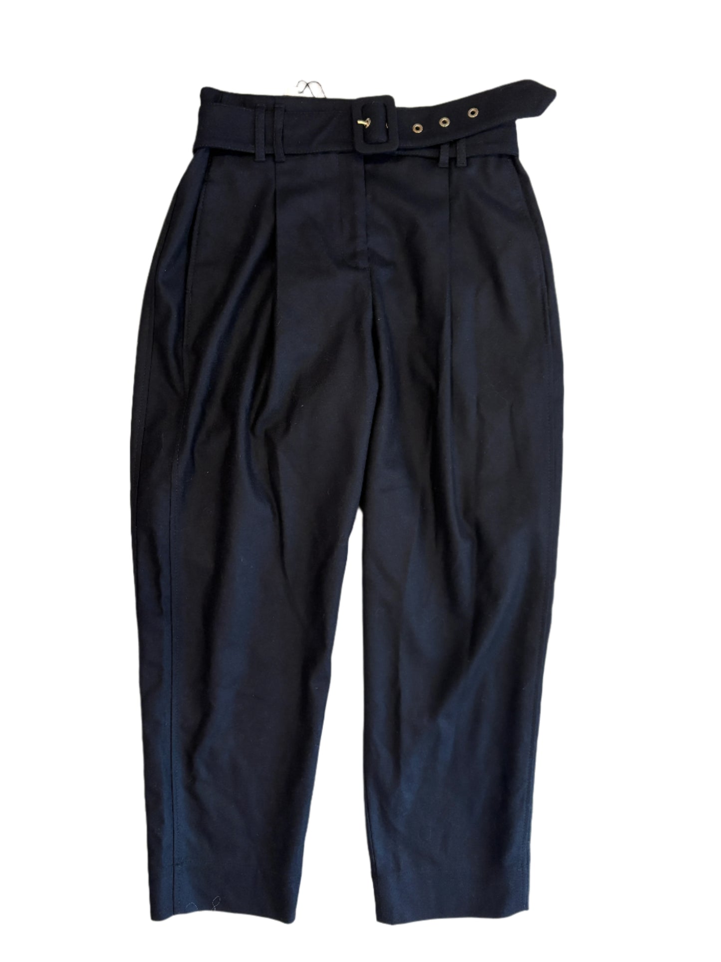 Me+Em Navy Wool Tapered Trousers