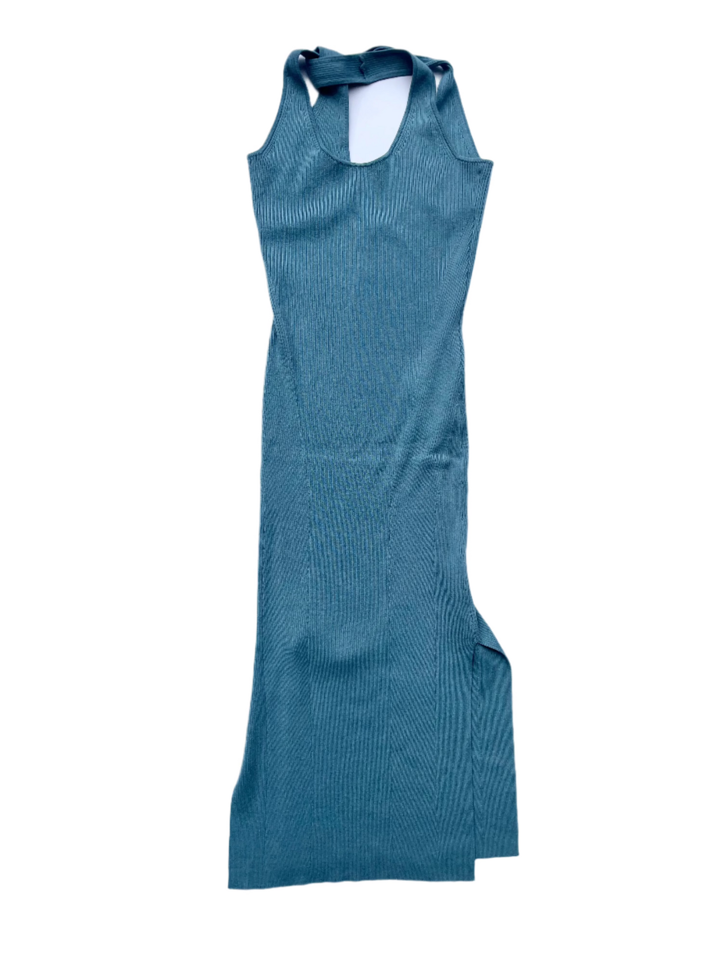 Naadam blue teal knit dress