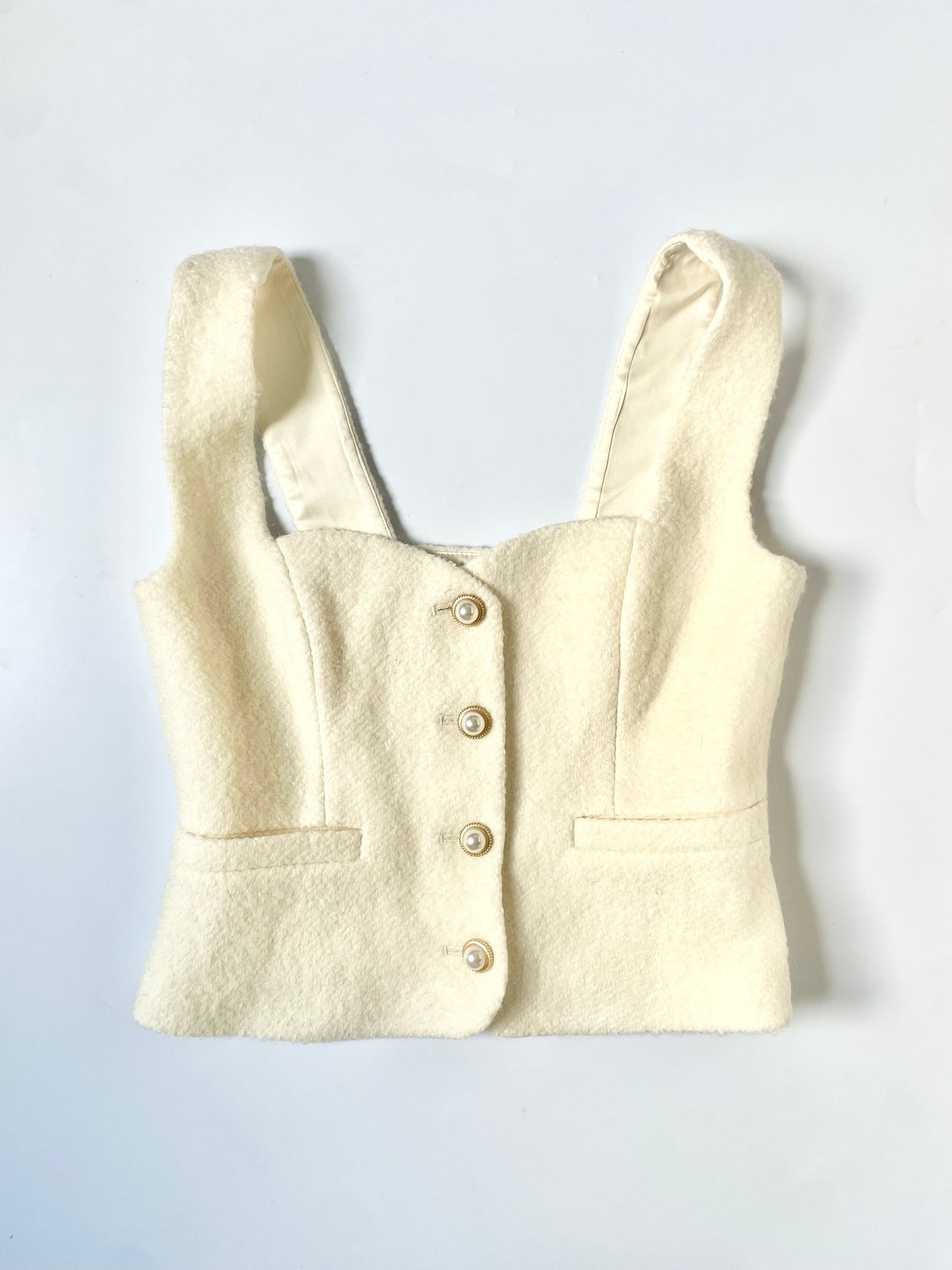 Reformation Amora button front top