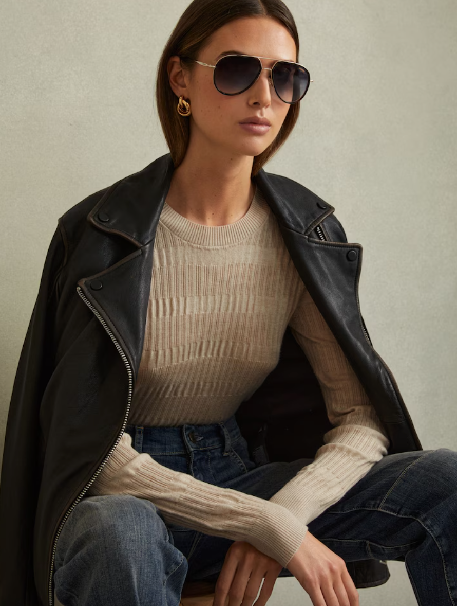 Reiss Ribbed Top M