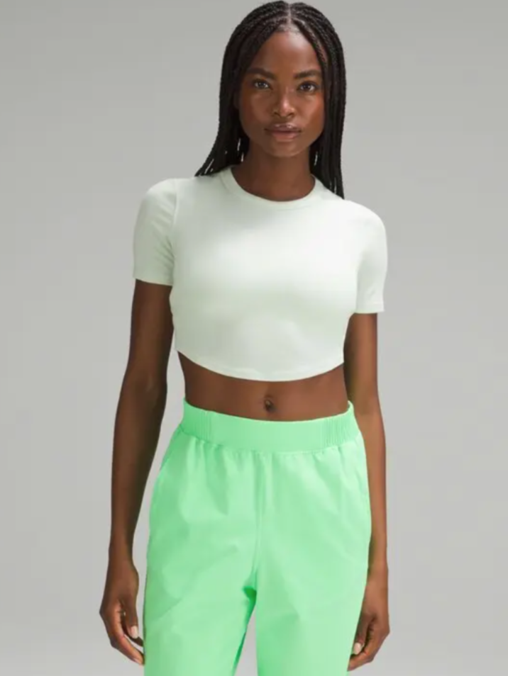 New With Tags Lululemon Hold Tight Cropped T-Shirt UK 10