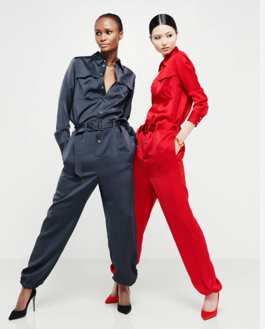 Serena Bute Blue Cargo Jumpsuit UK 10