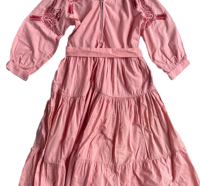 Tallulah & Hope Pink Cotton Dress UK 6