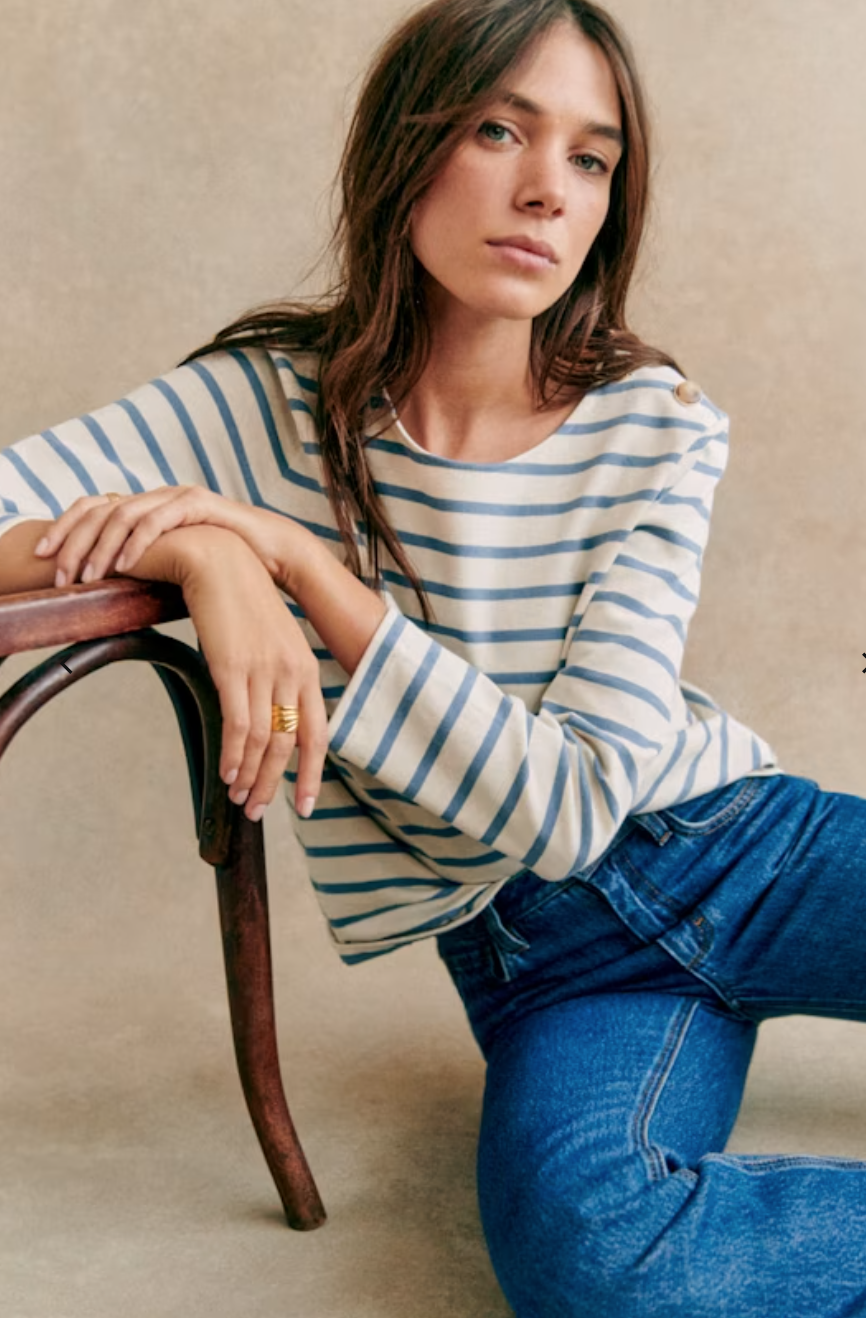 Sézane Colette Mariniere Top S