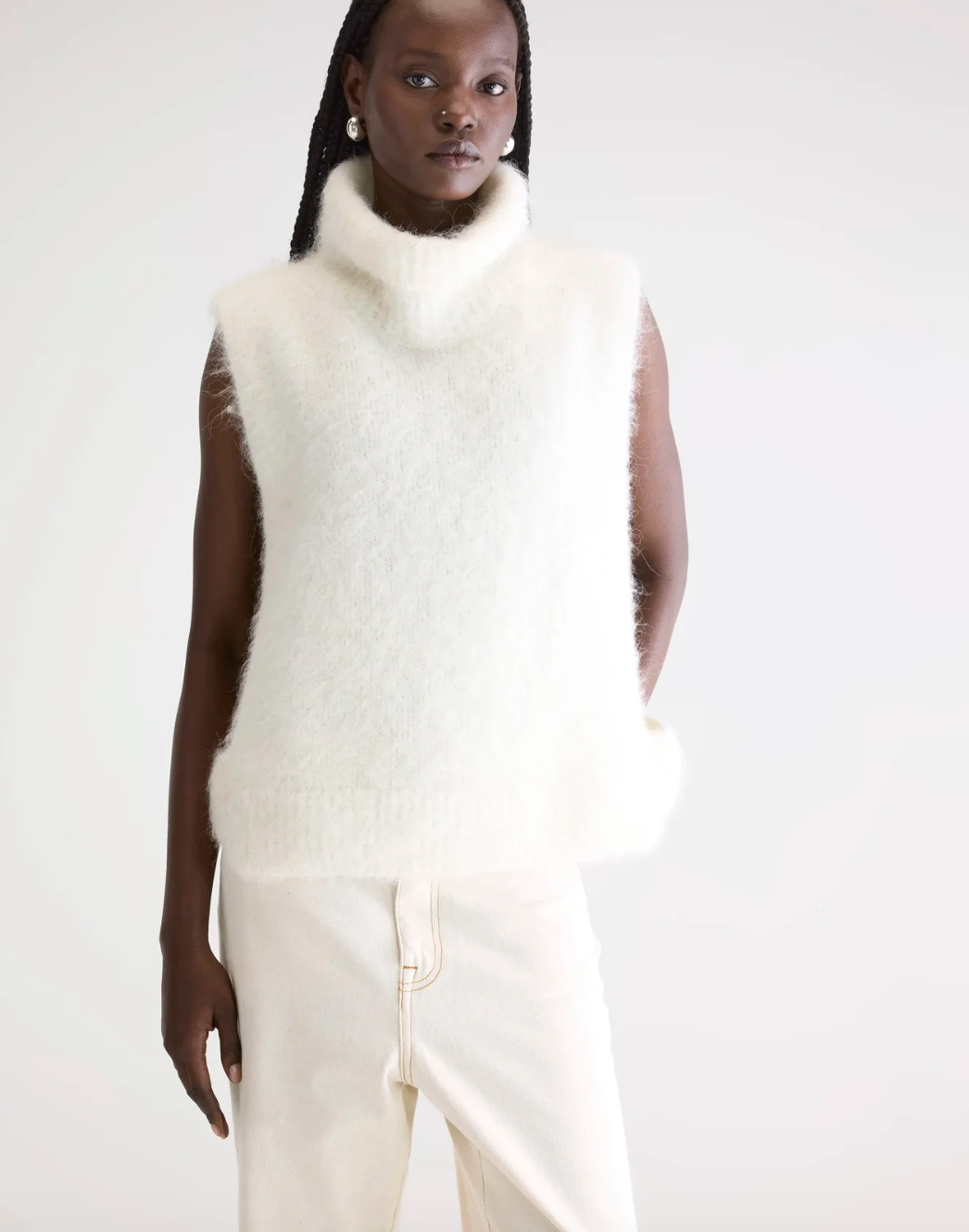 Bellerose Daren Beige Sleeveless Knit One Size