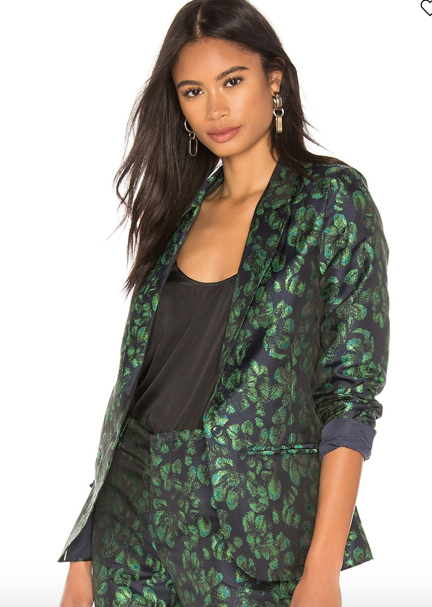 Reiko Blair Floral Jacquard Blazer S