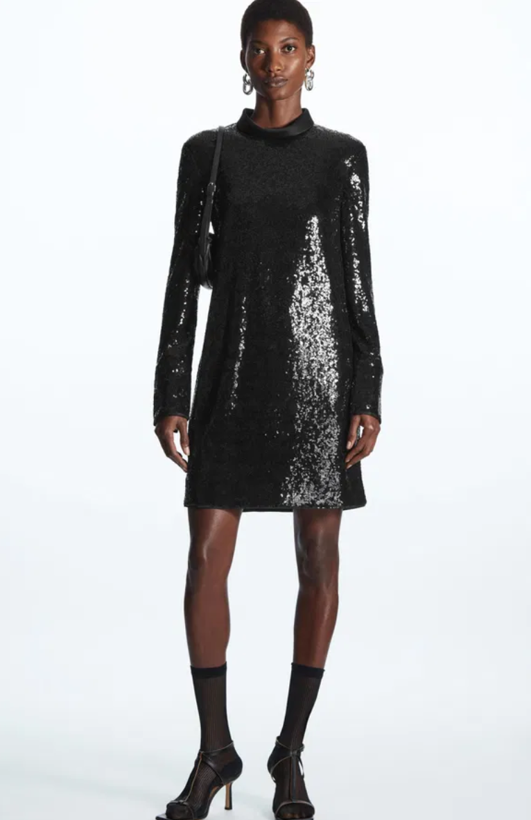 New with Tags Cos Recycled Sequin Dress UK 10