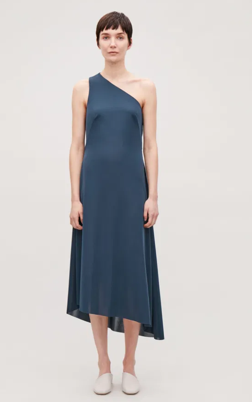 New With Tags Cos Asymmetric Strap Jersey Dress S