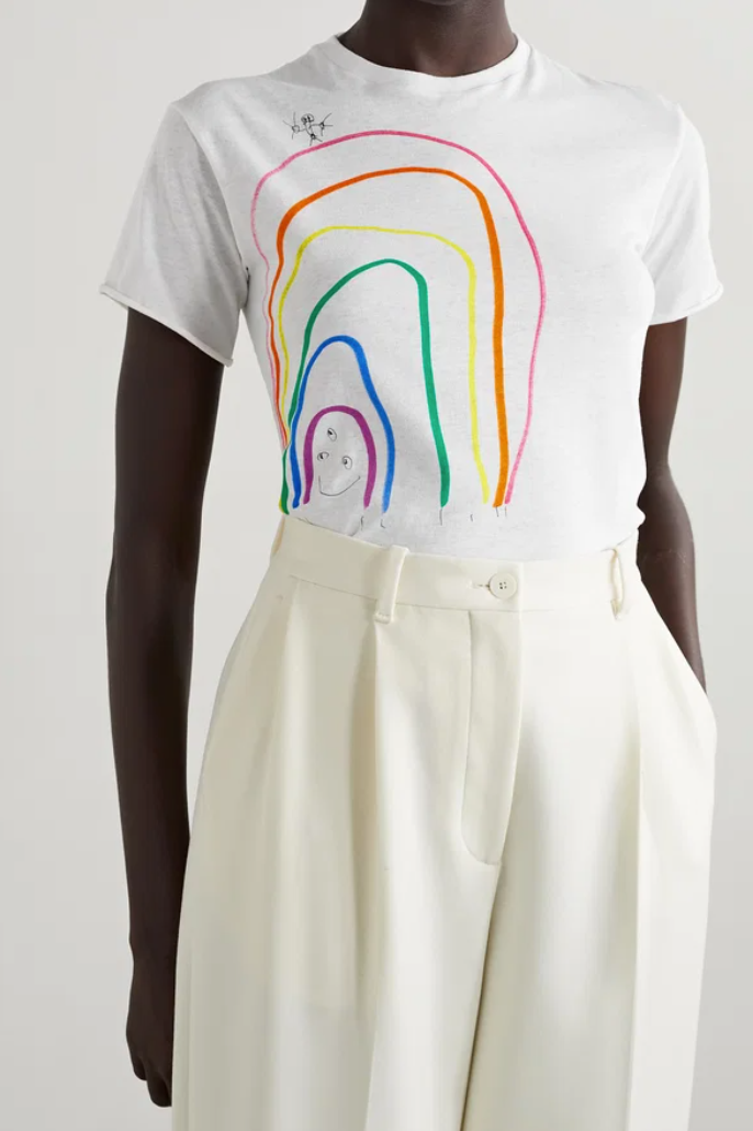The Row Printed Organic Rainbow T-shirt S