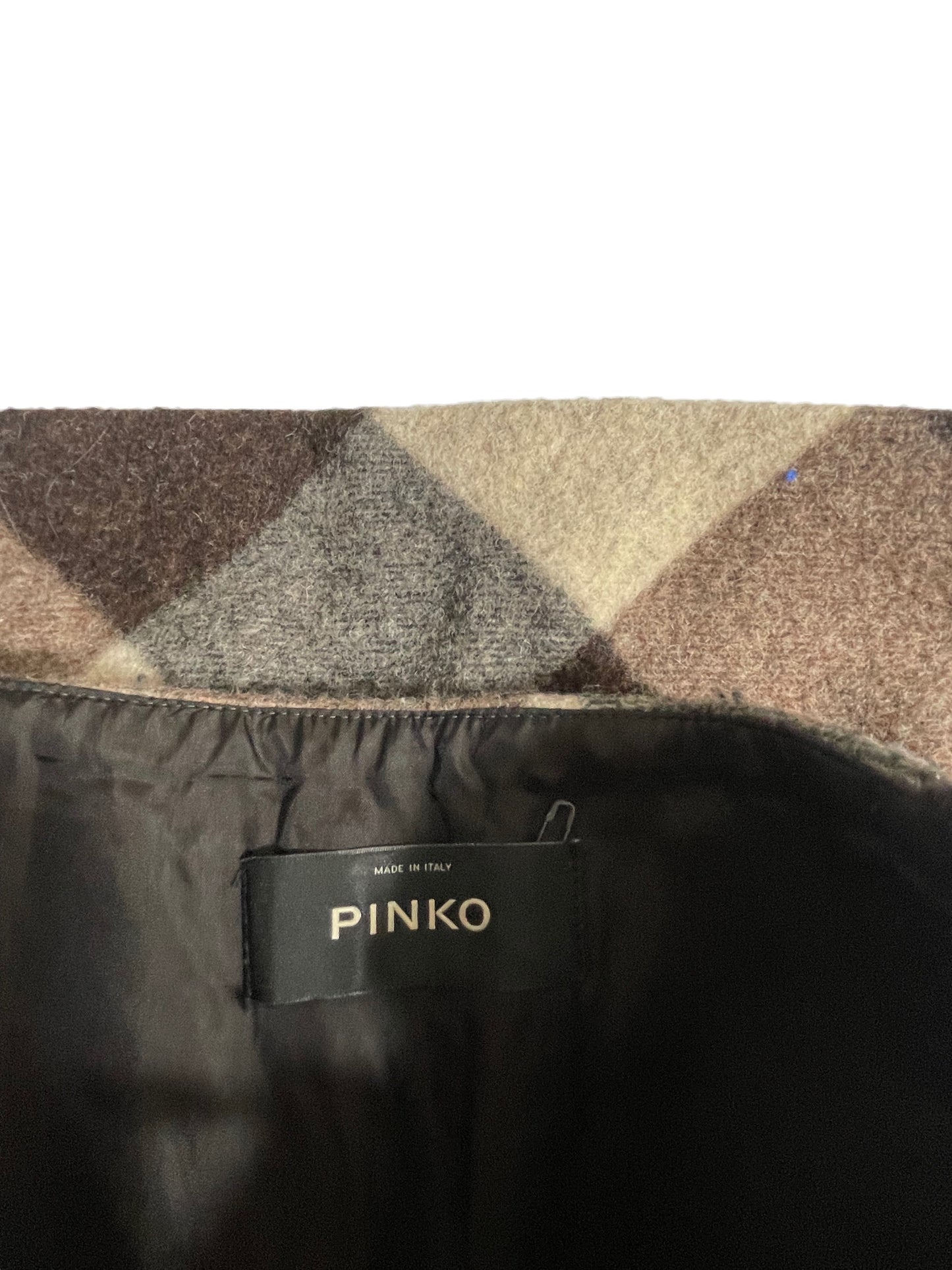 Pinko Wool Mini Check Skirt UK 8 image 4