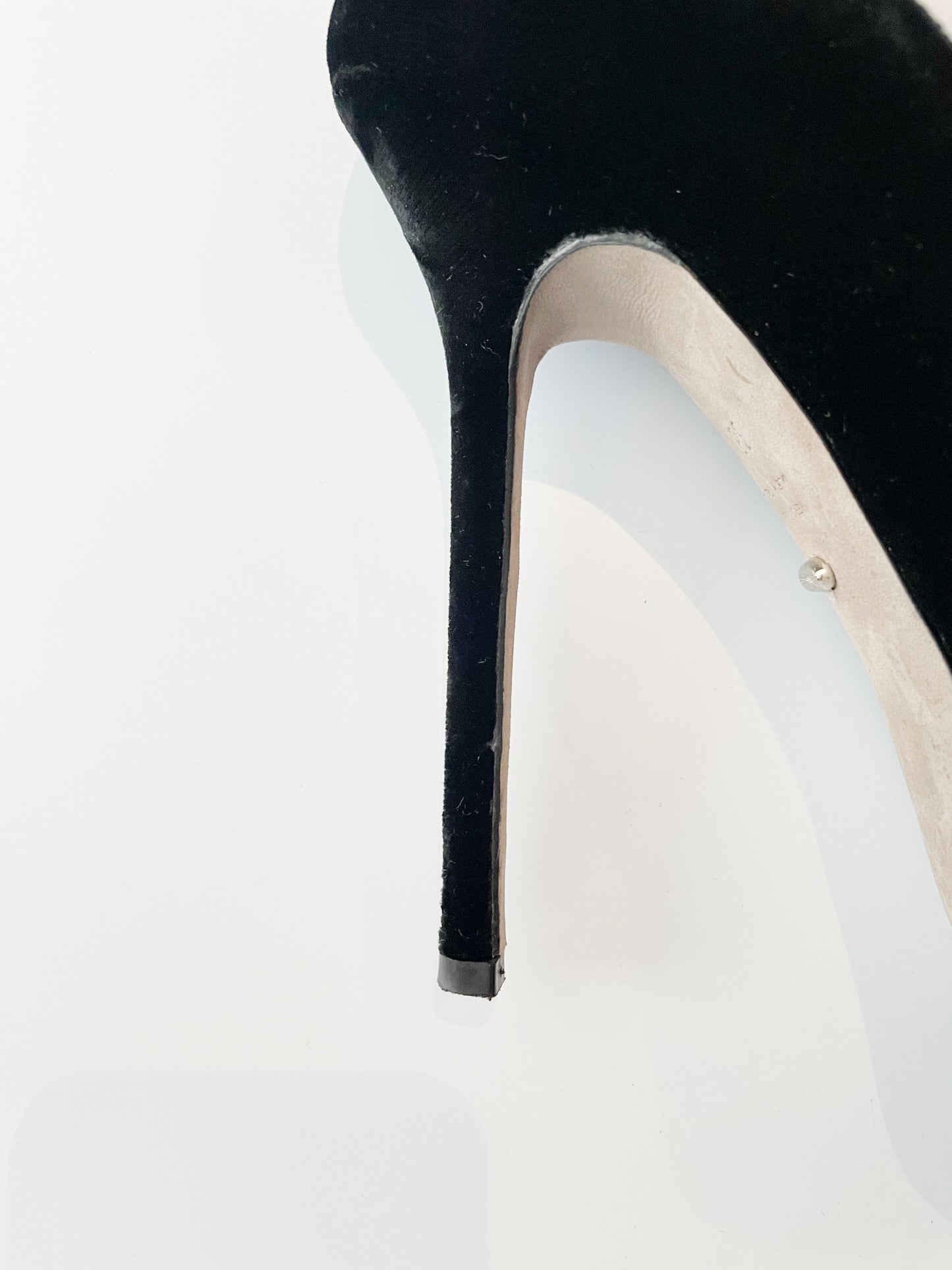 Sergio Rossi Black Velvet Heels UK 5 image 4