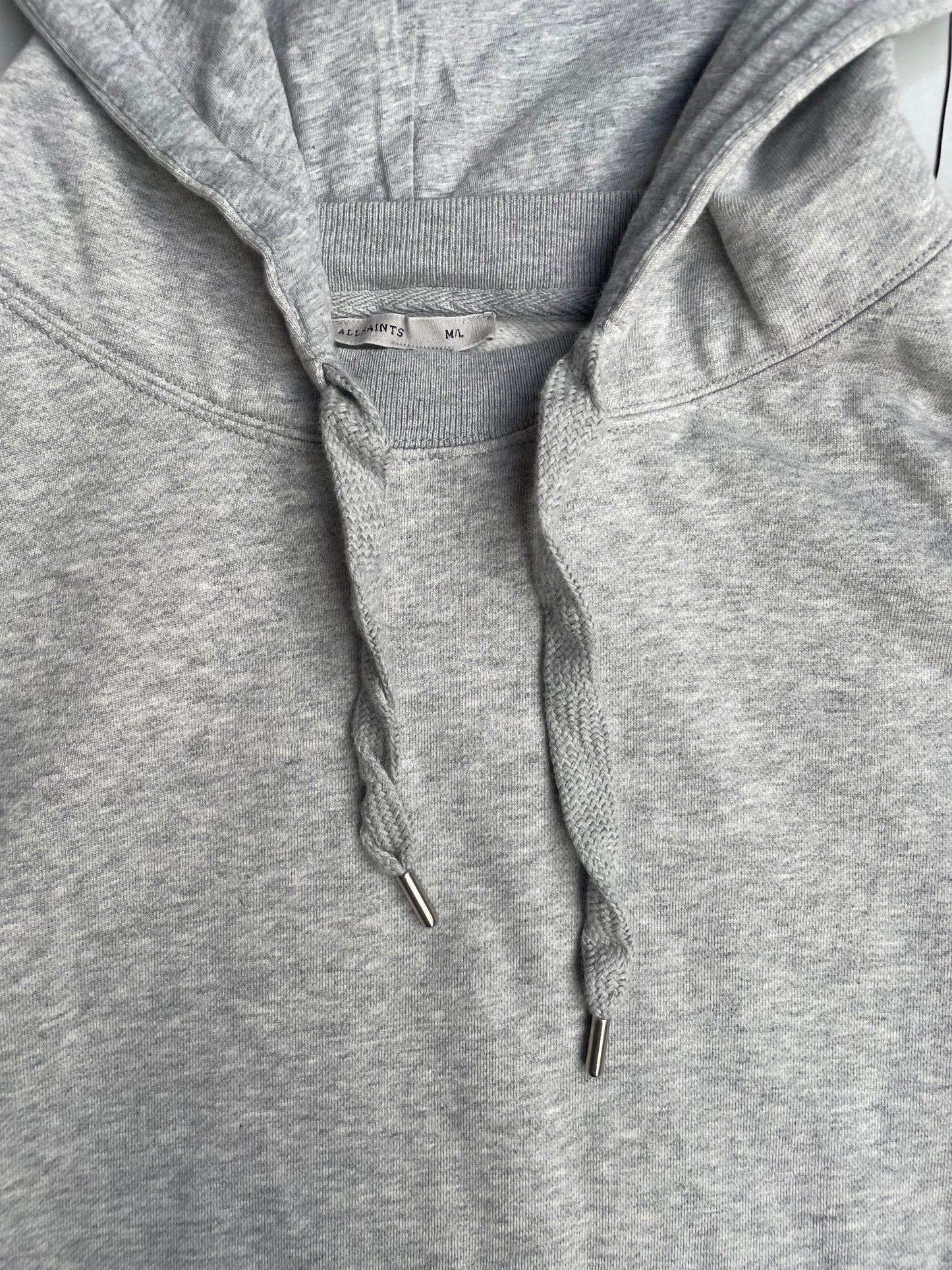 All Saints Grey Hoodie M/L image 3
