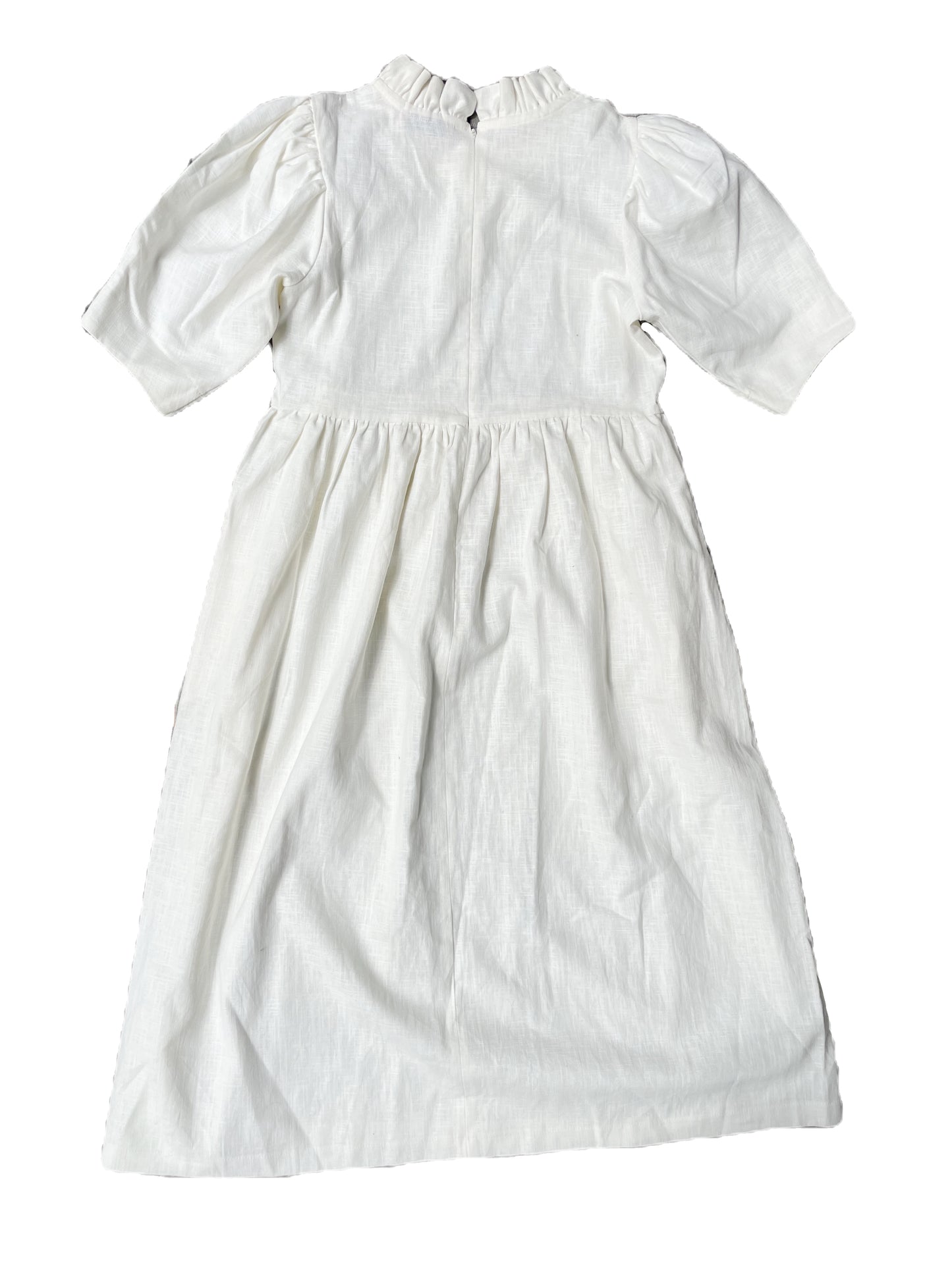 Johanna Sands Linen Frill Dress UK 8 image 1
