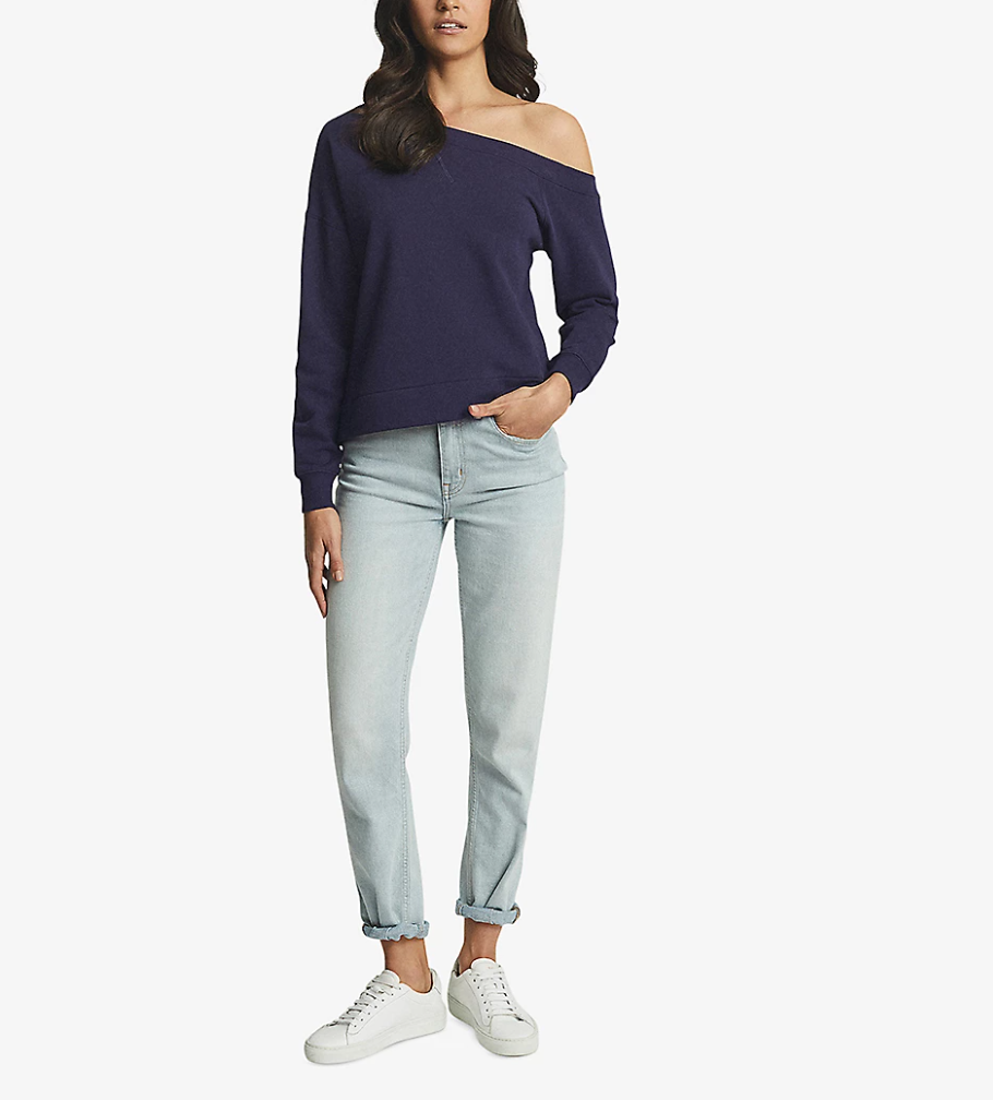 Reiss Navy Jersey Jumper S image 1