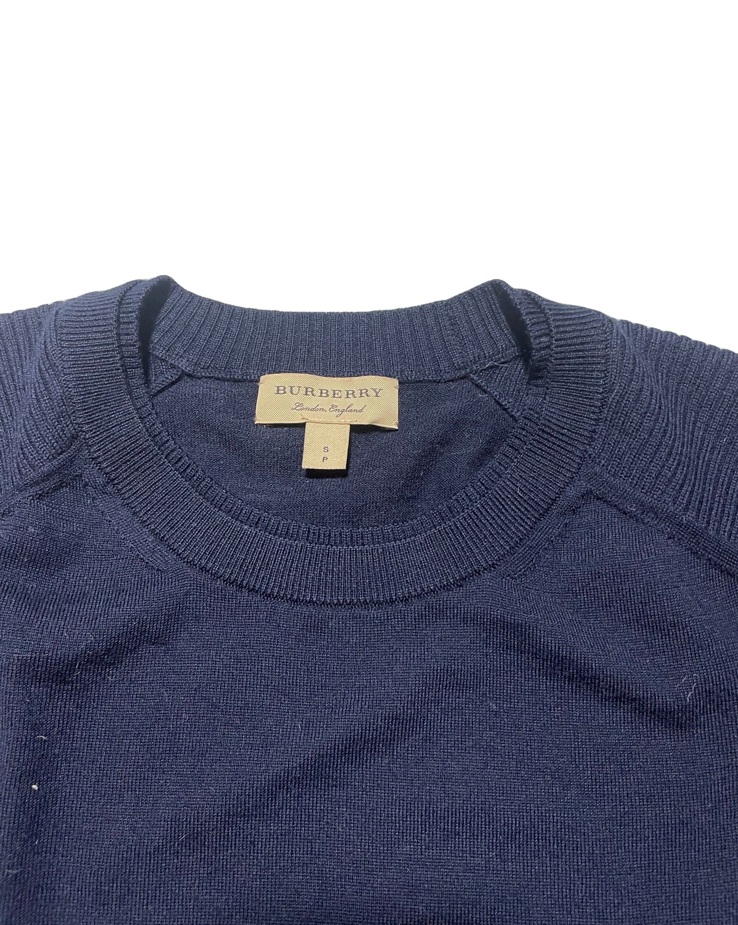 Burberry Navy Wool Top S image 3
