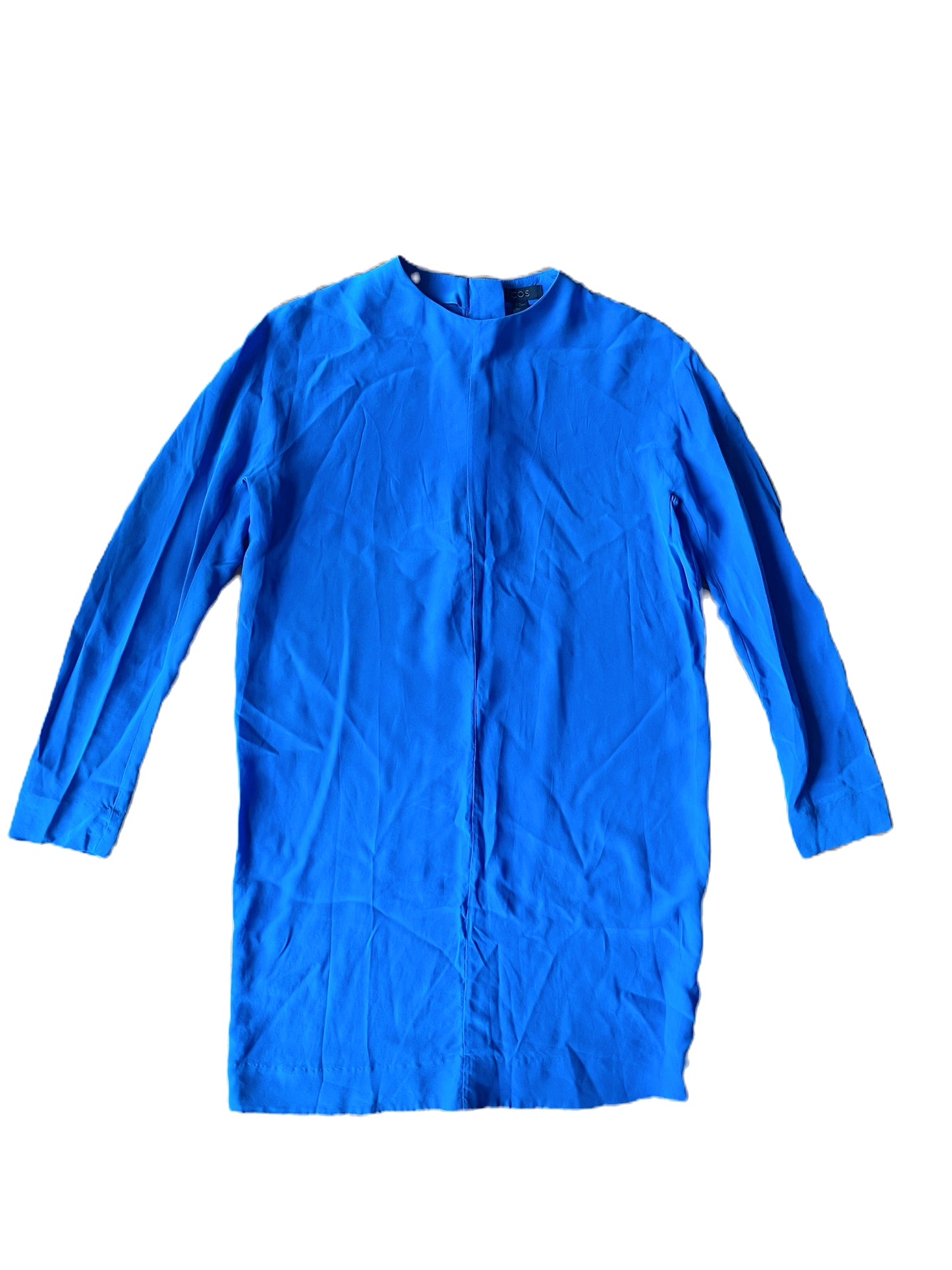Cos Blue Silk Dress UK 8 image 0