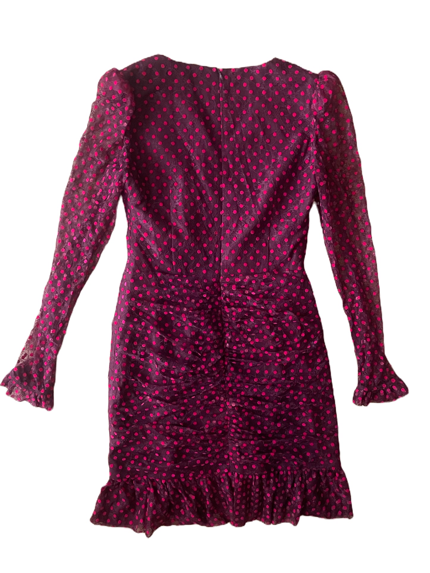 Rebecca Vallance Polka Dot Lace Dress UK 12 image 2