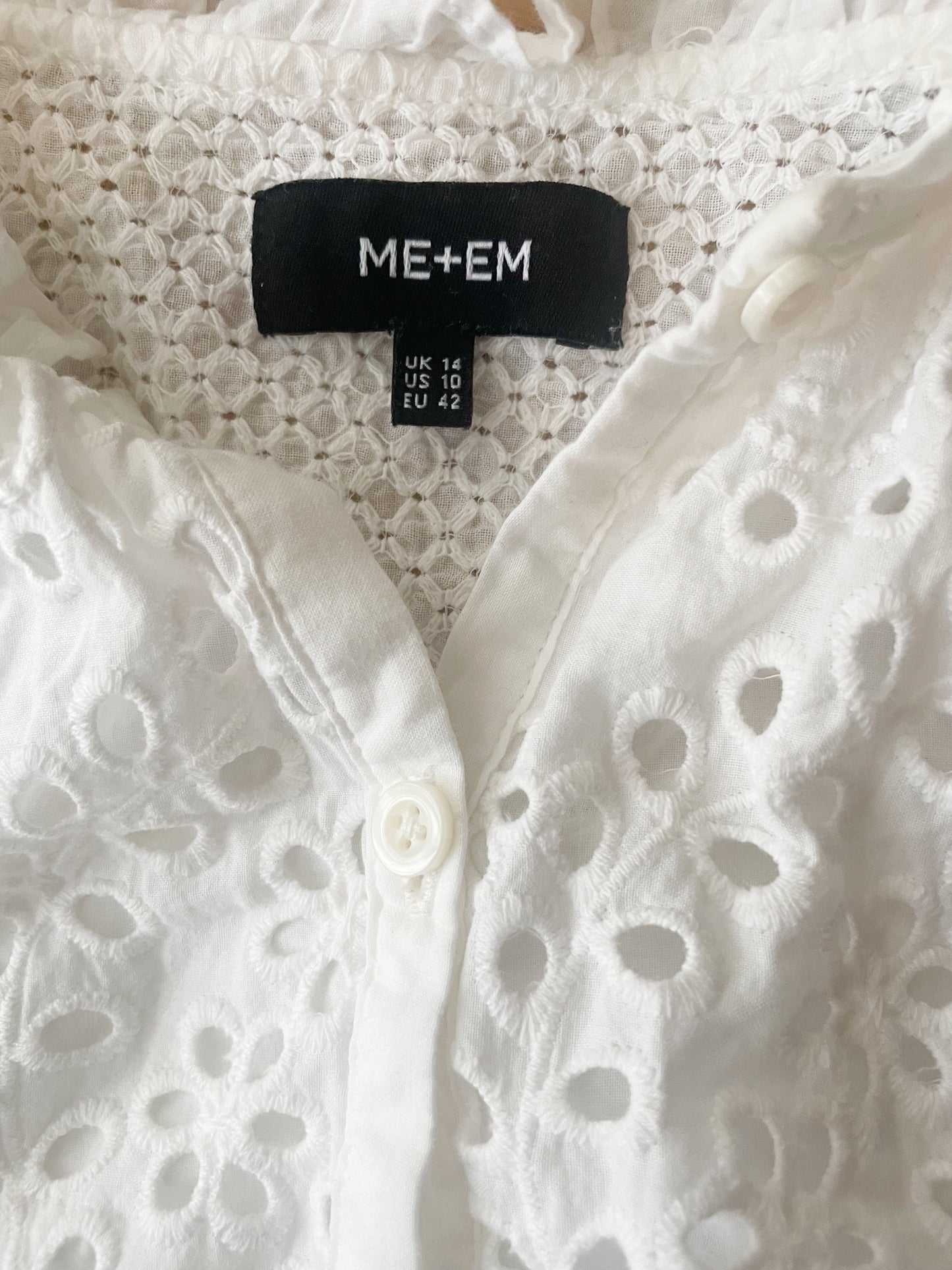 Me+Em Cotton Broderie Dress UK 14 image 3