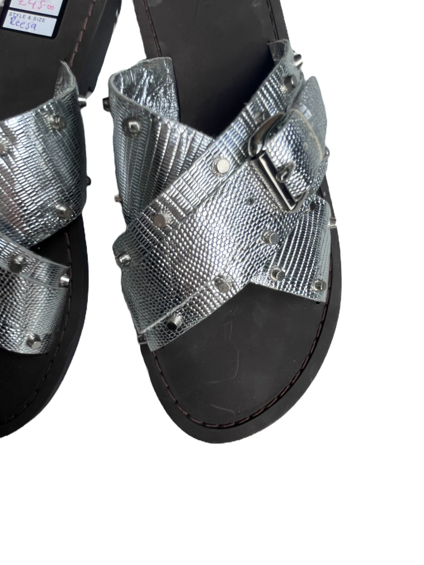 Daniels Silver Flat Sandals EU 39 image 2