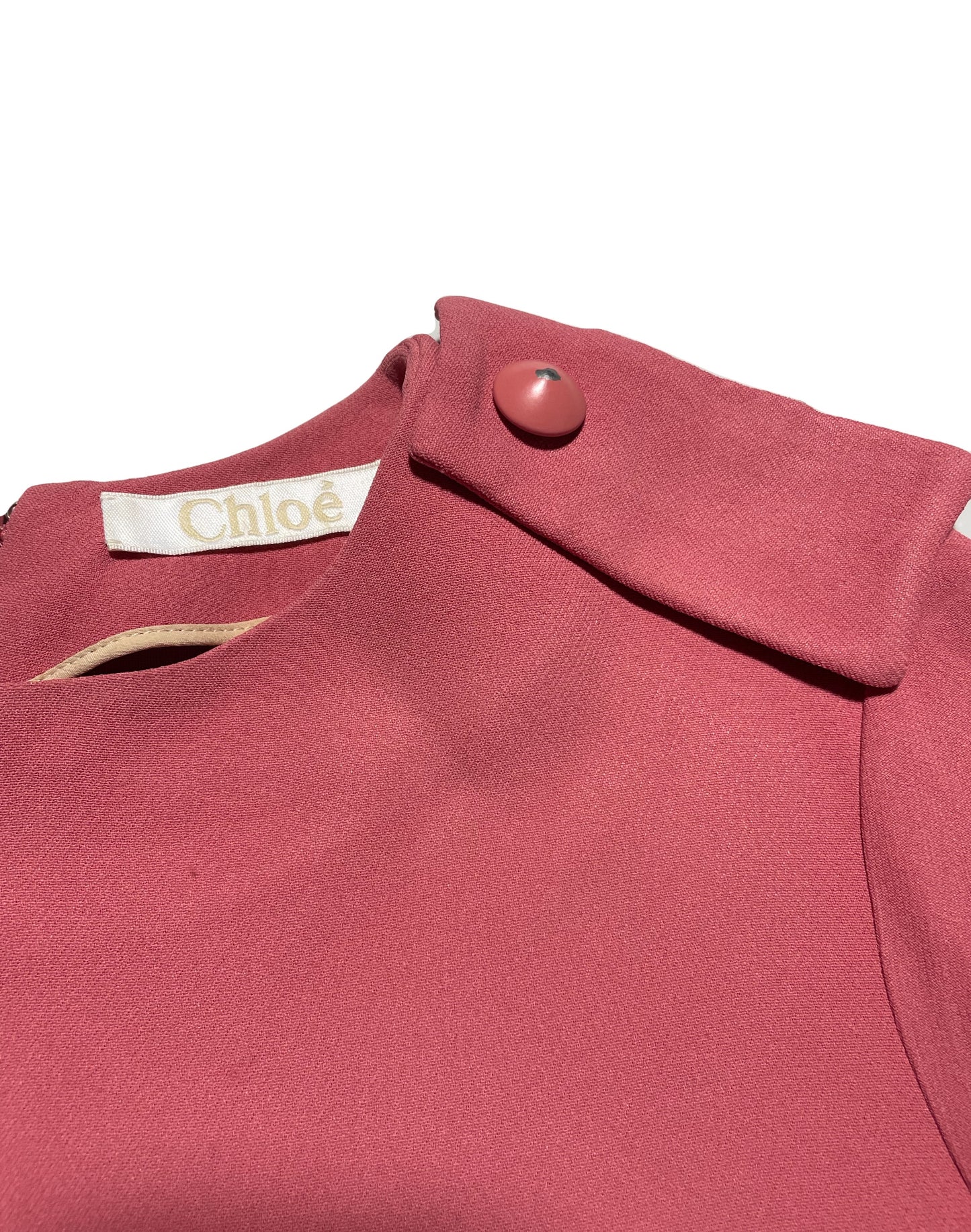Chloe Crepe Pink Dress UK 8 image 3