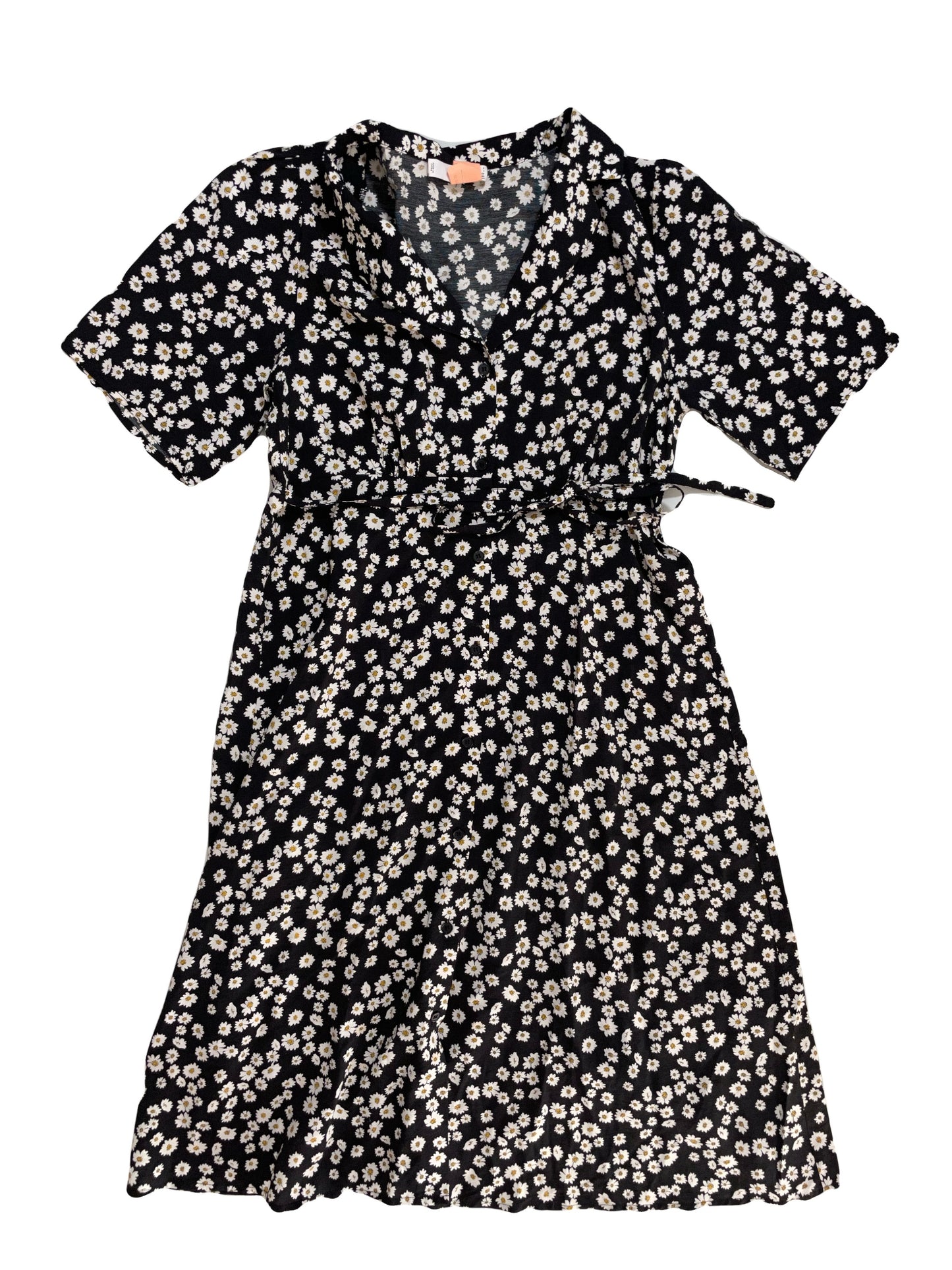 Mango Daisy Print Shirt Dress S image 0