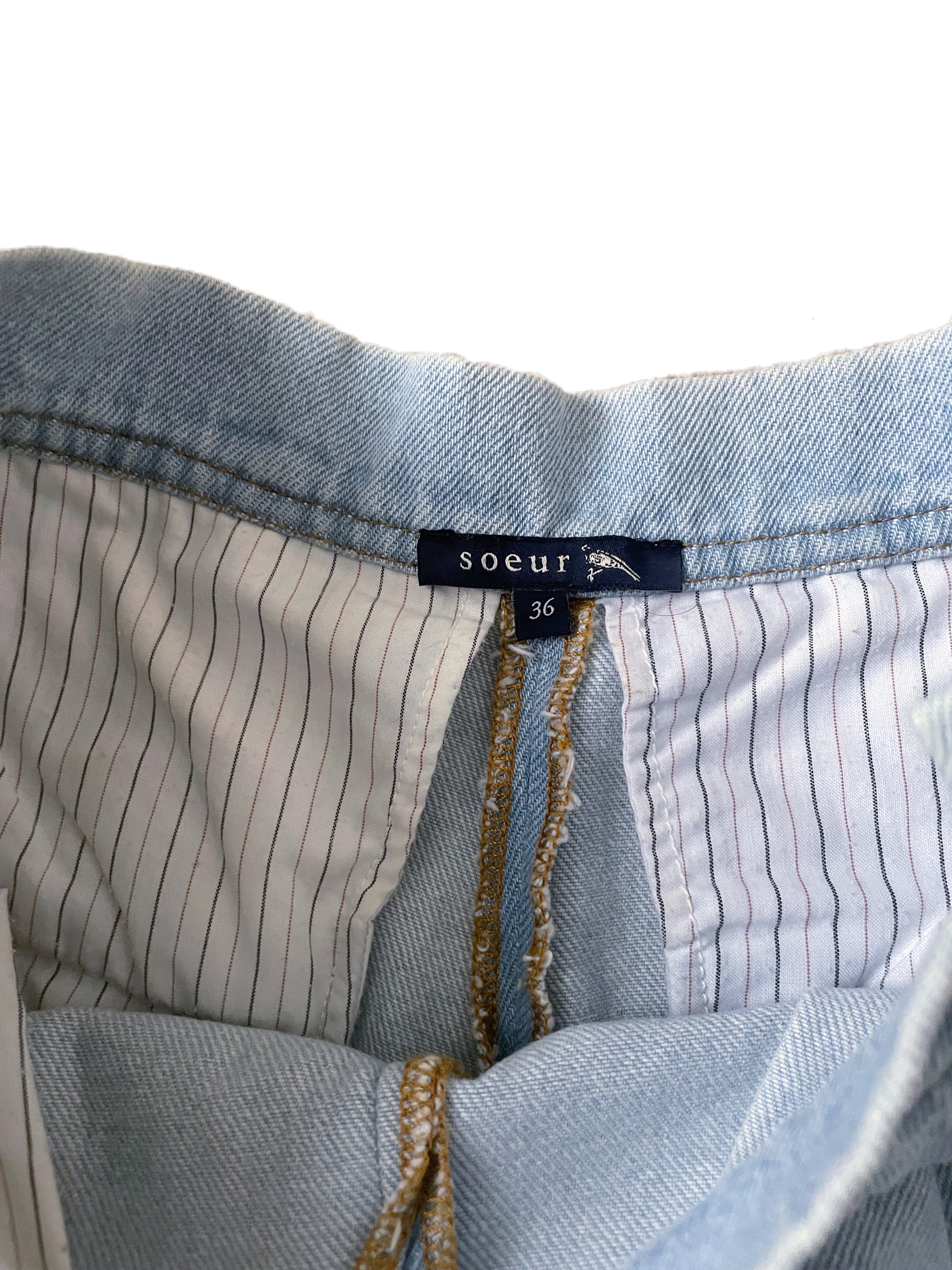Soeur Paul Denim Shorts UK 8 image 3