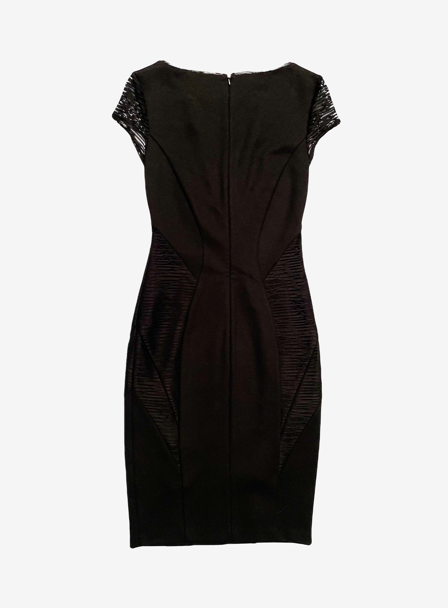 Reiss Black Fitted Dress UK 6 image 1