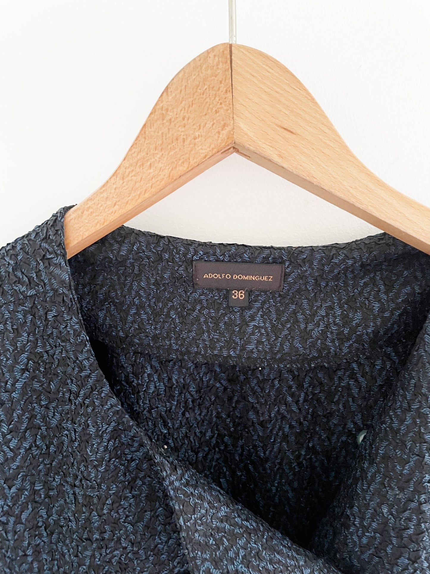 Adolfo Dominguez Blue Textured Dress UK 8 image 3