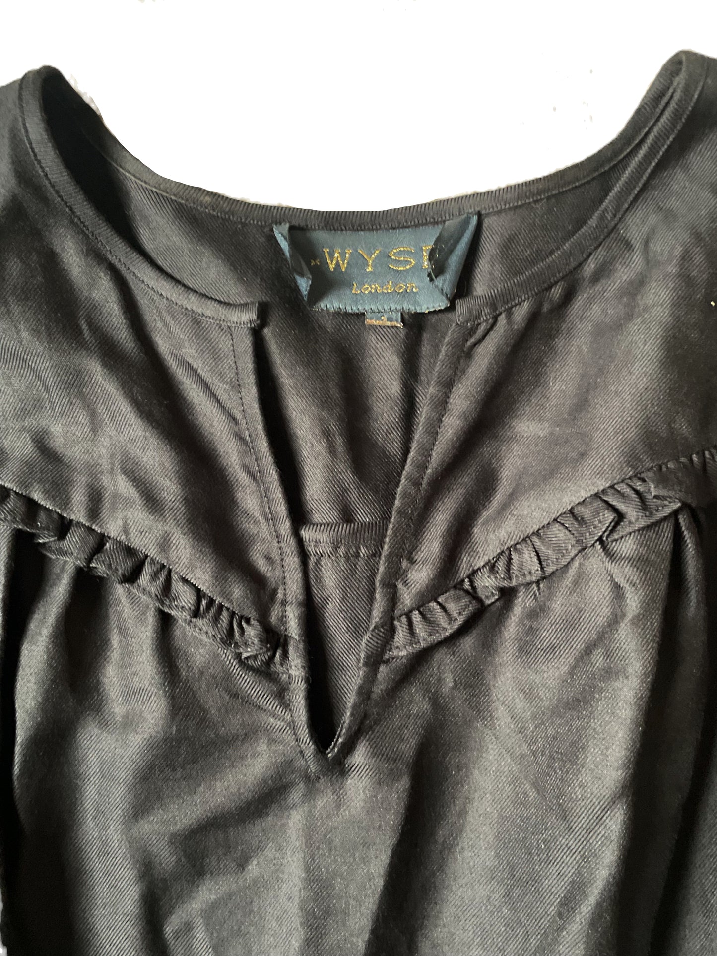Wyse Tiered Black ;Nadine' Midi Dress S image 3