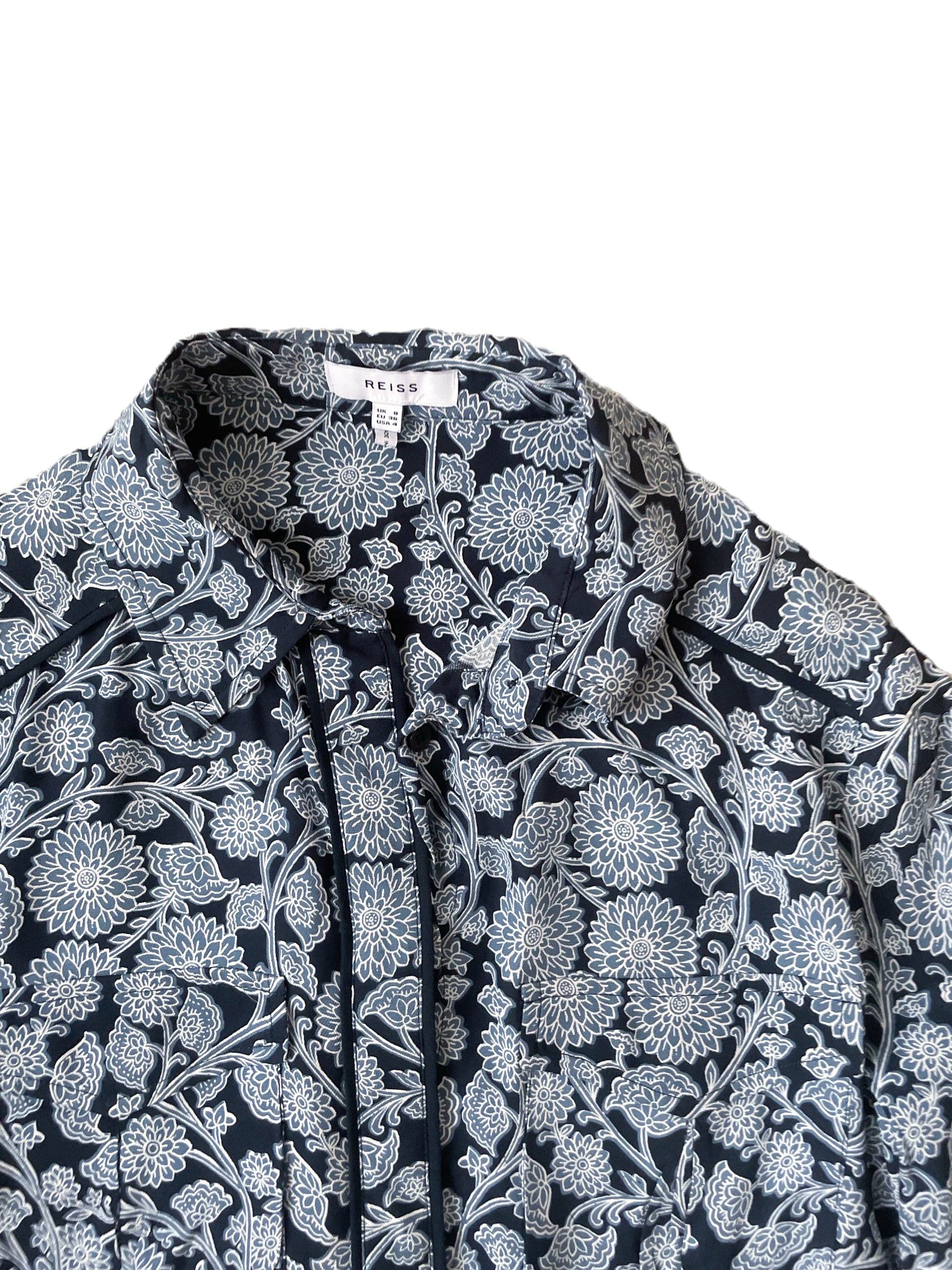 Reiss Floral Print Shirt UK 8 image 2