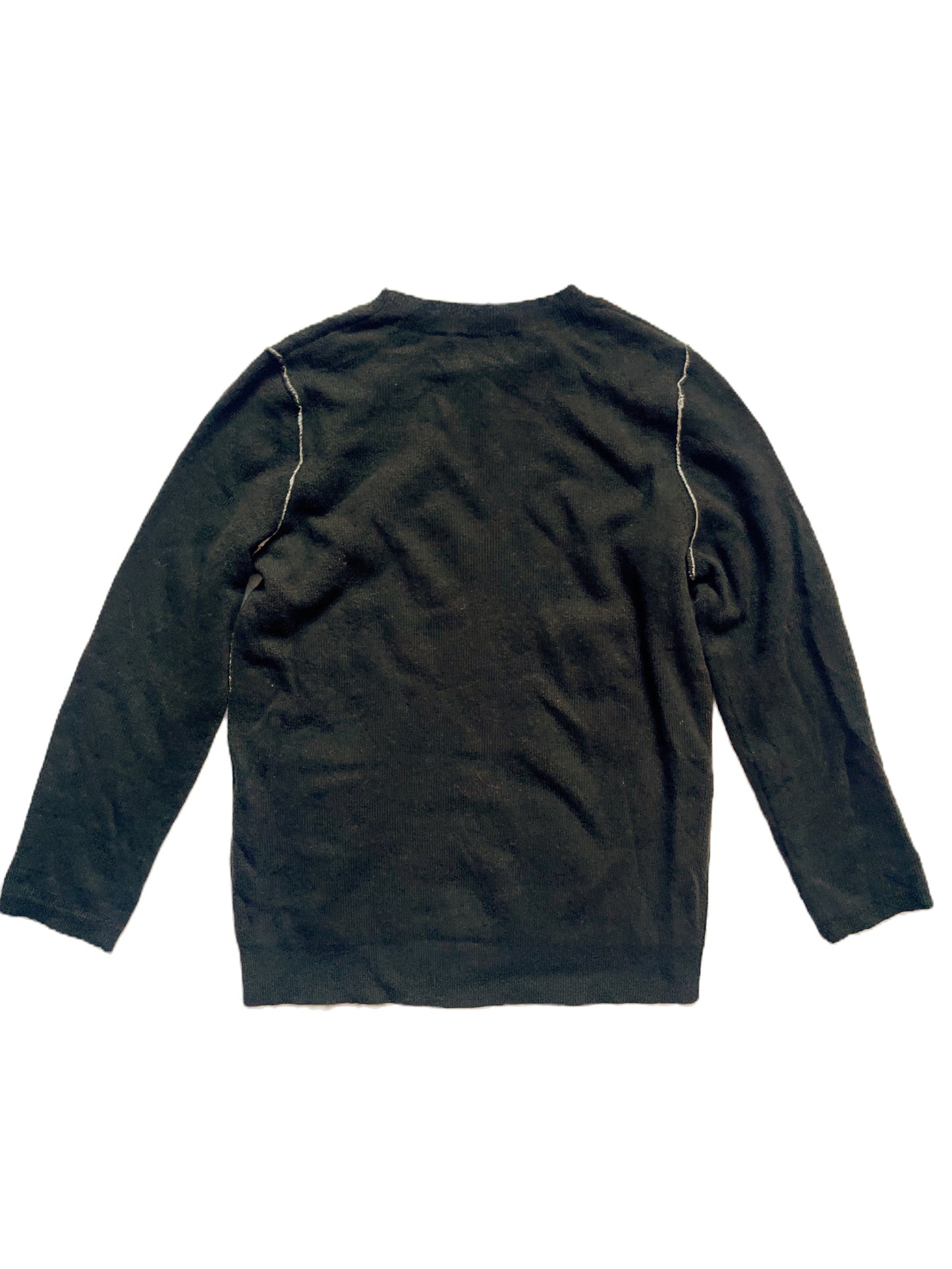 Jigsaw Wool Cashmere Khaki Jumper XS image 1