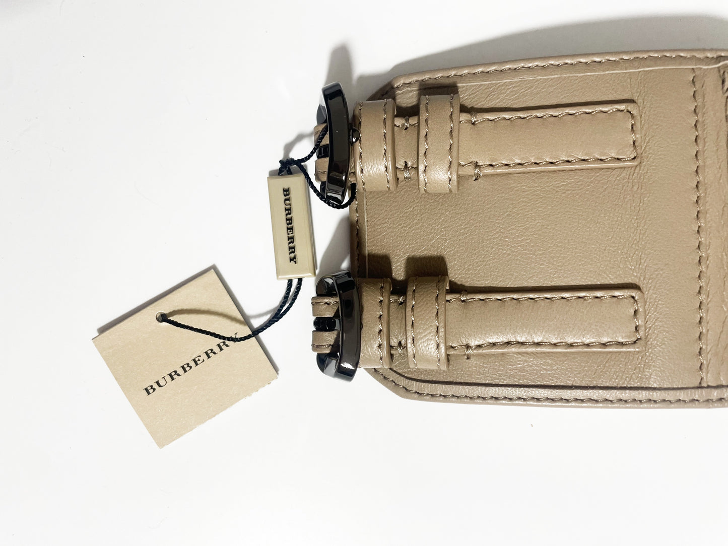 New With Tags Burberry Taupe Belt S image 3