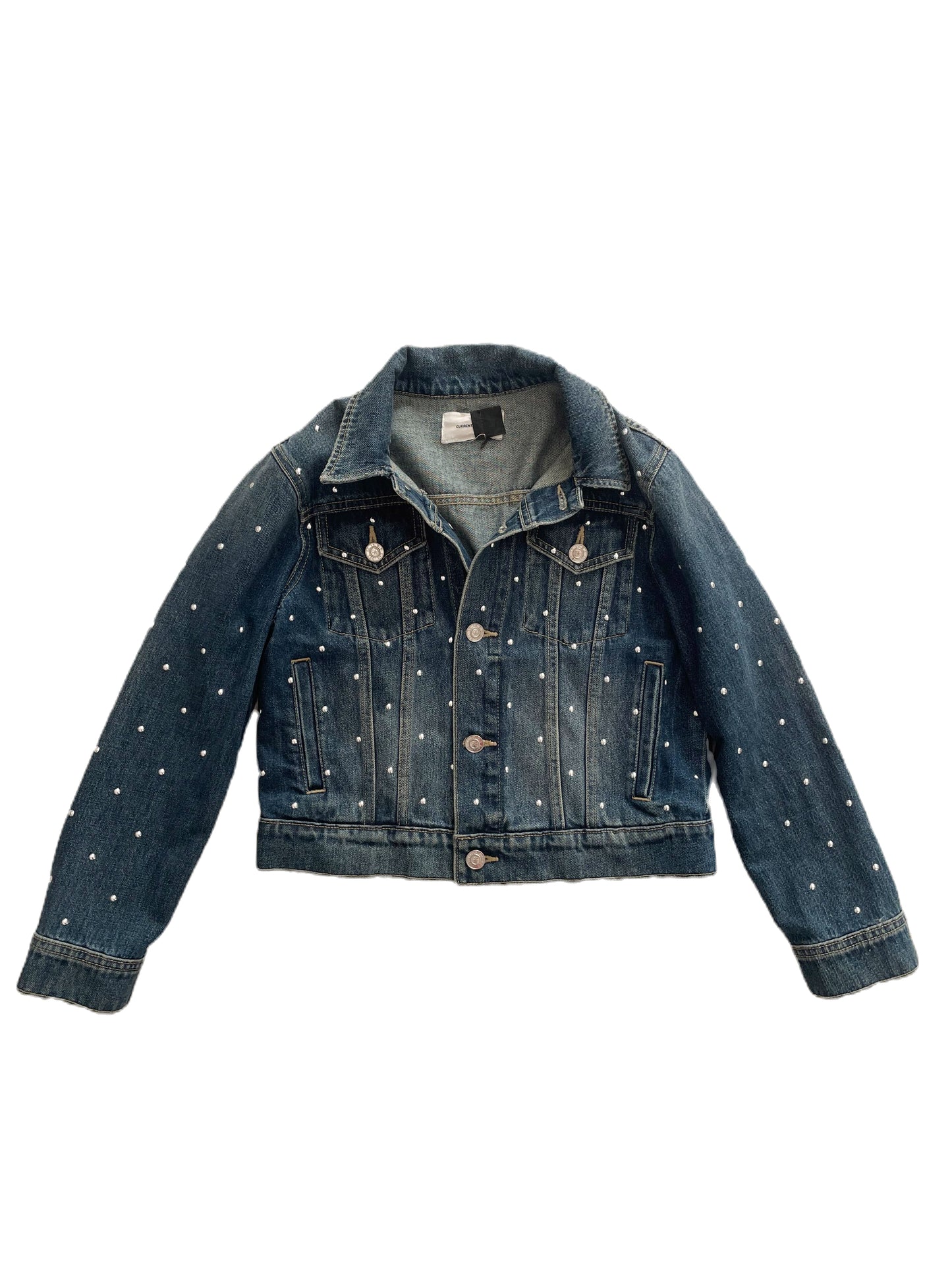 Current/Elliott Studded Denim Jacket XS image 0
