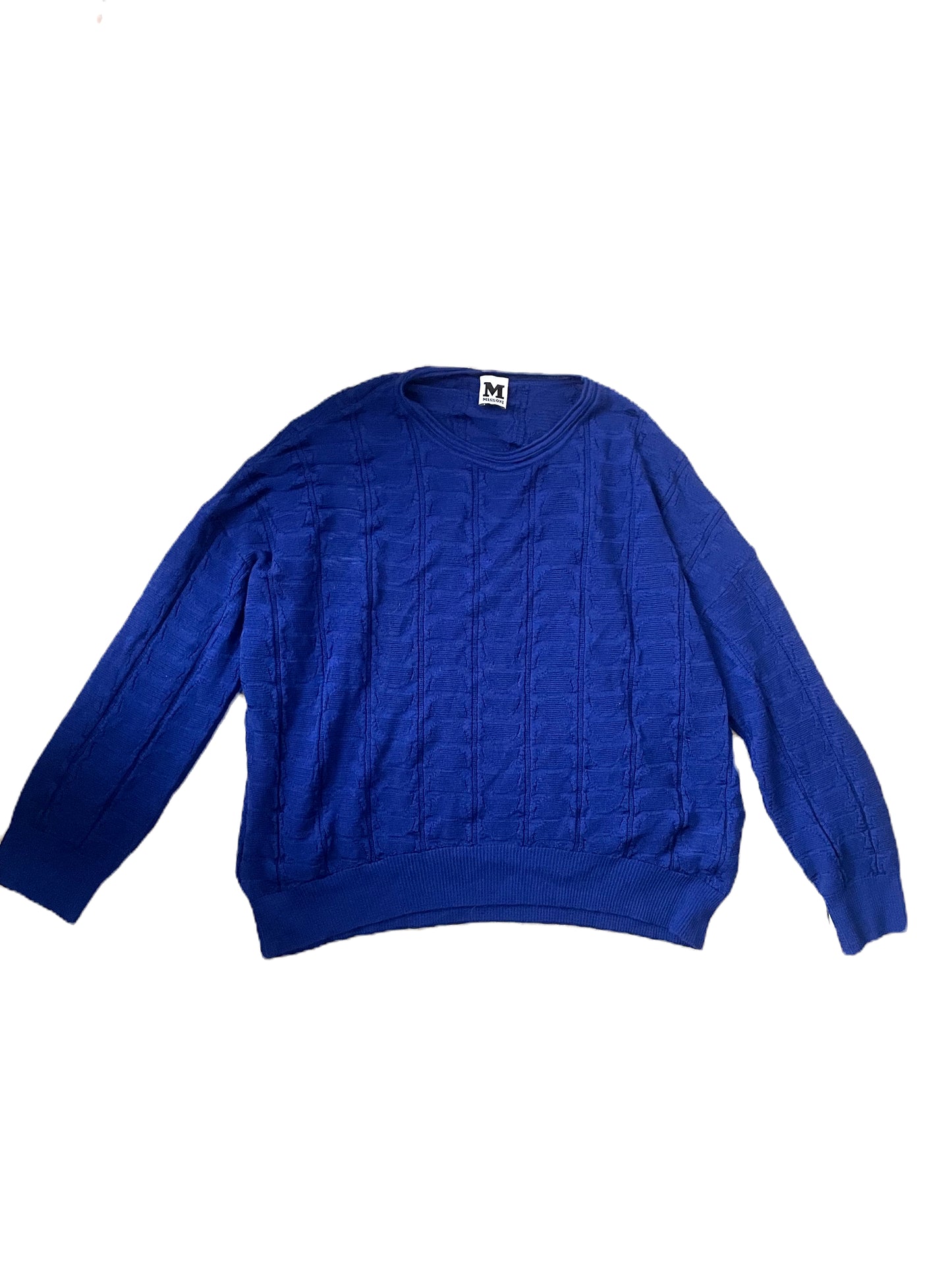 New With Tags M Missoni Royal Blue Jumper S image 0