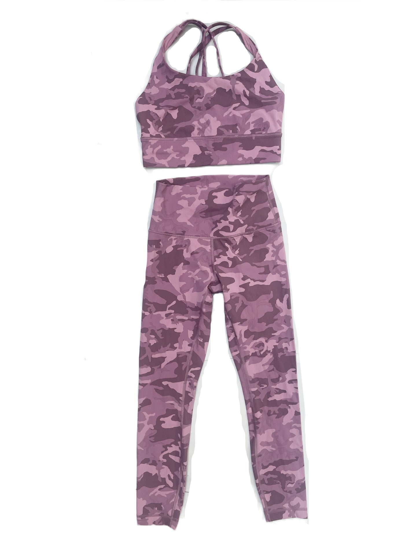 Lululemon Army Sports Top and Leggings Set UK 8-10 image 0