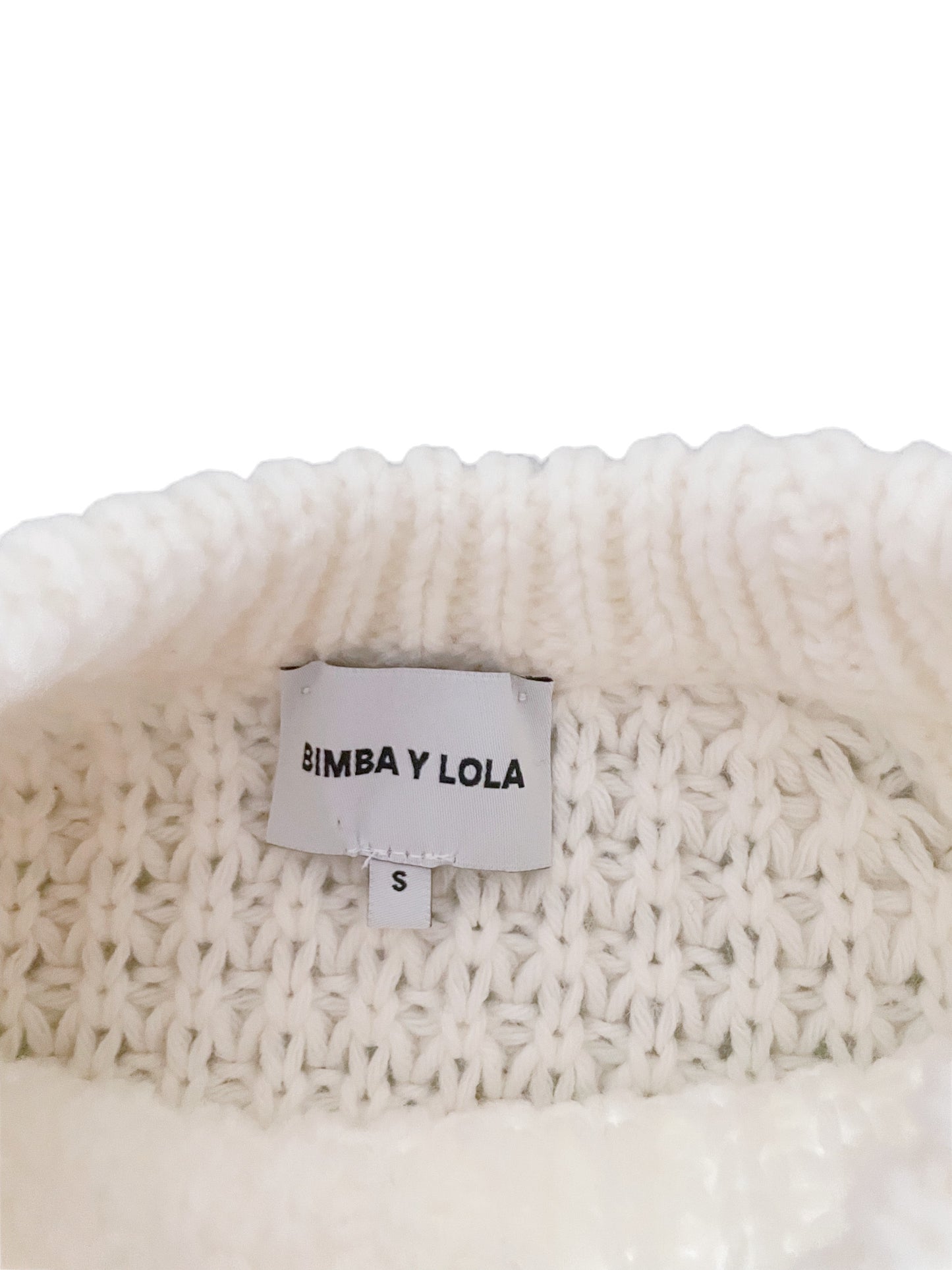 Bimba Y Lola White Crochet Jumper S image 2