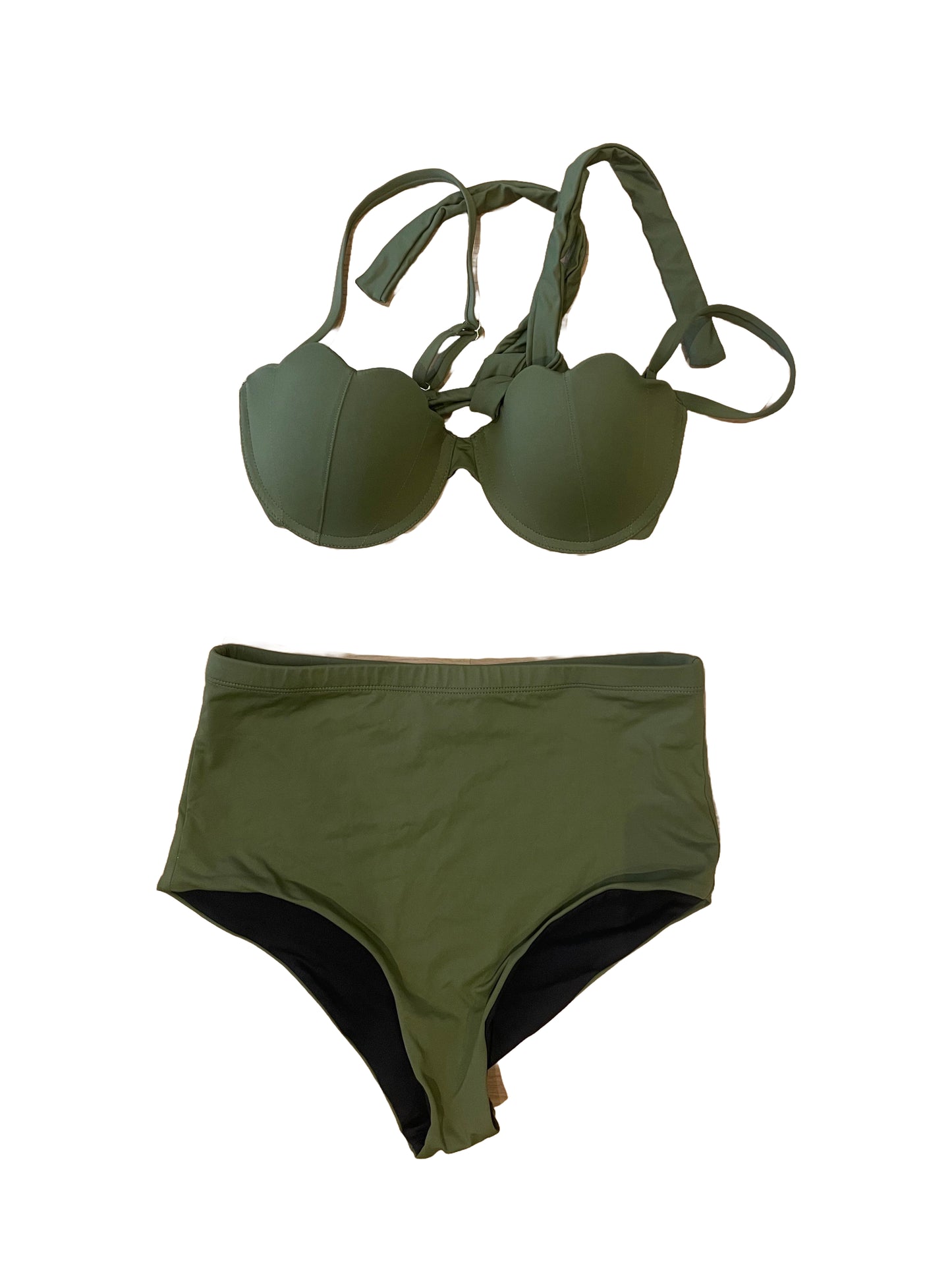Arabella Contour Olive Bikini Set S image 1
